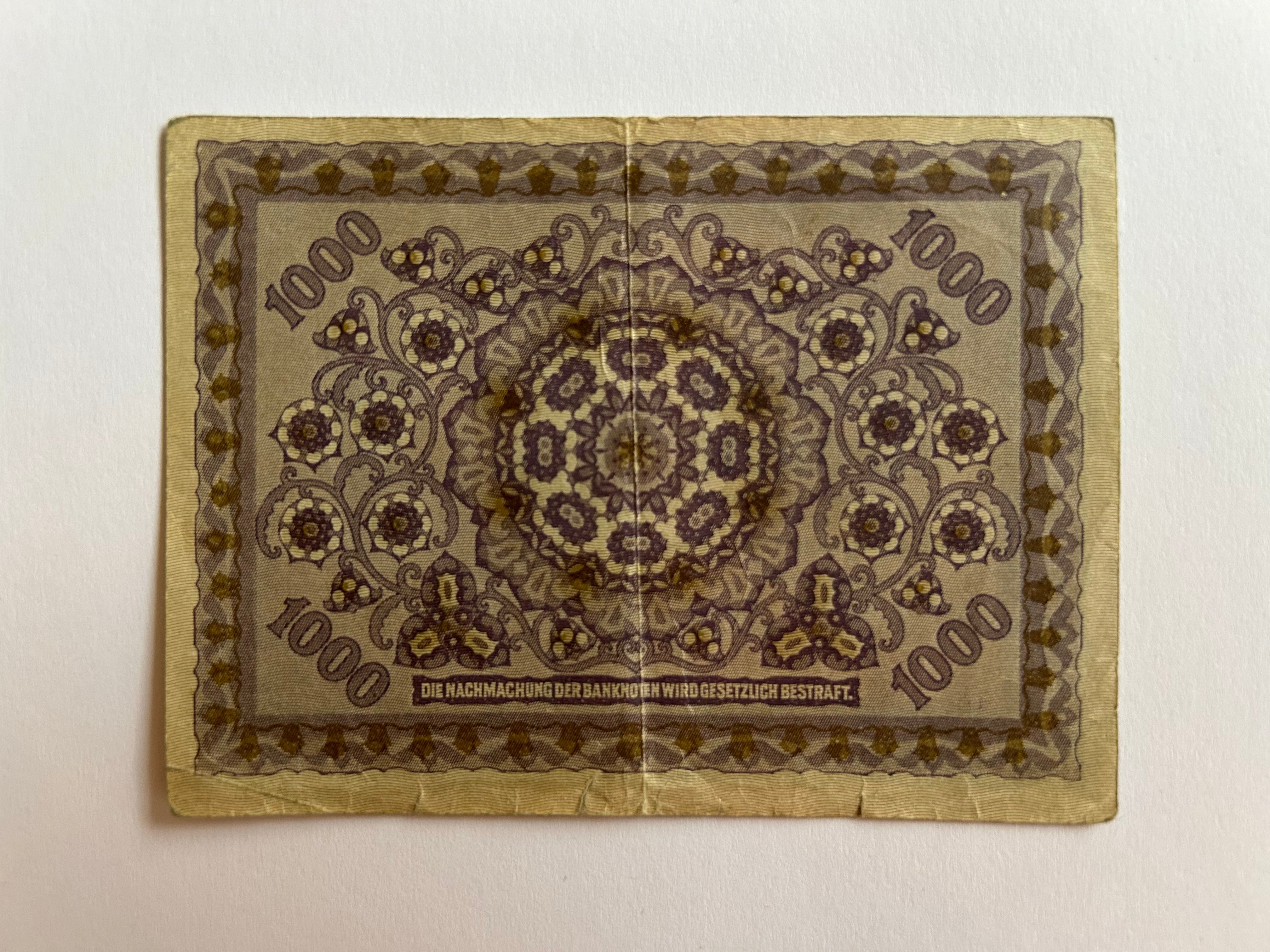 1000 Kronen Austria / Hungary 1922