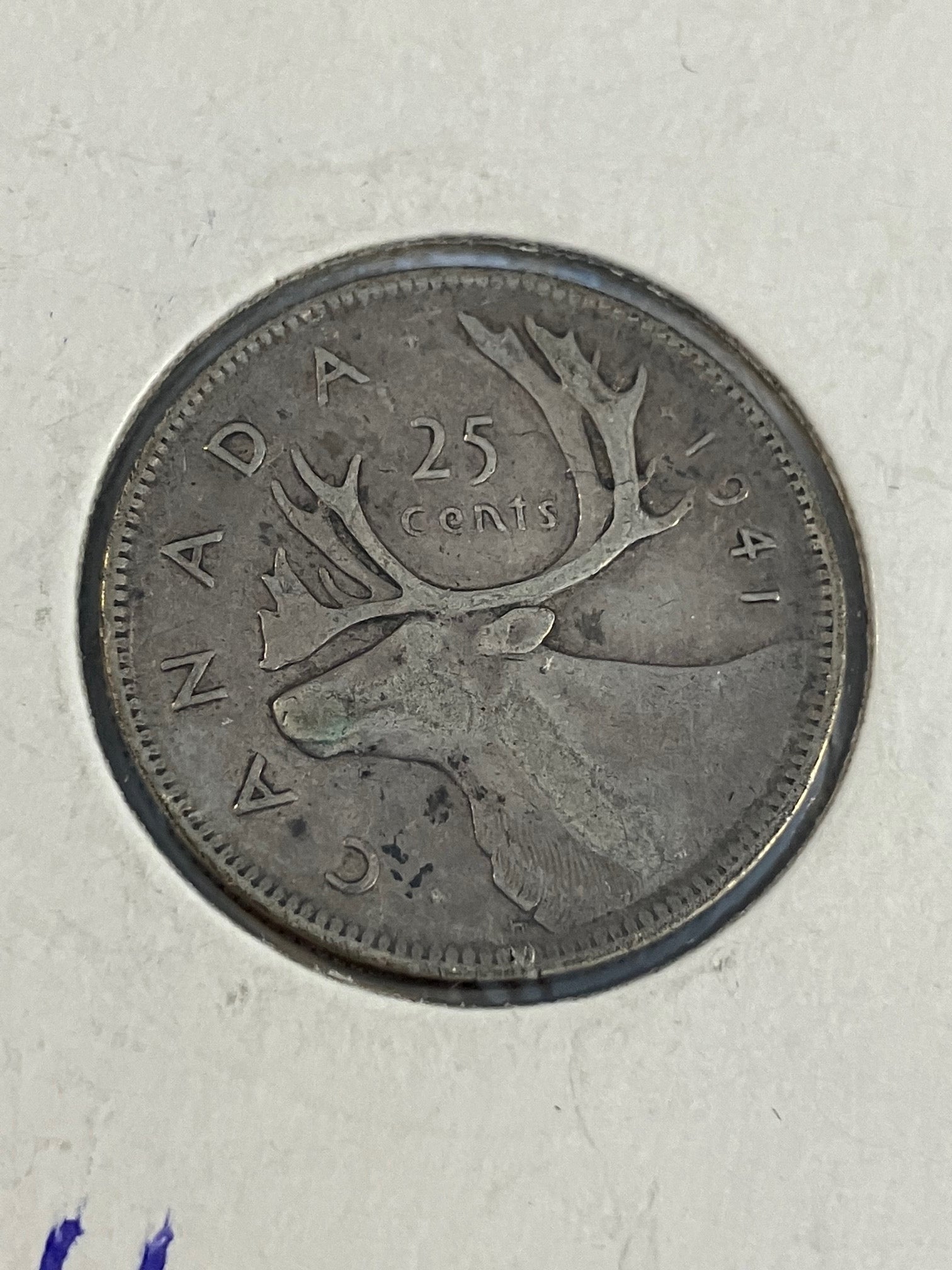 25 Cents Canada 1941