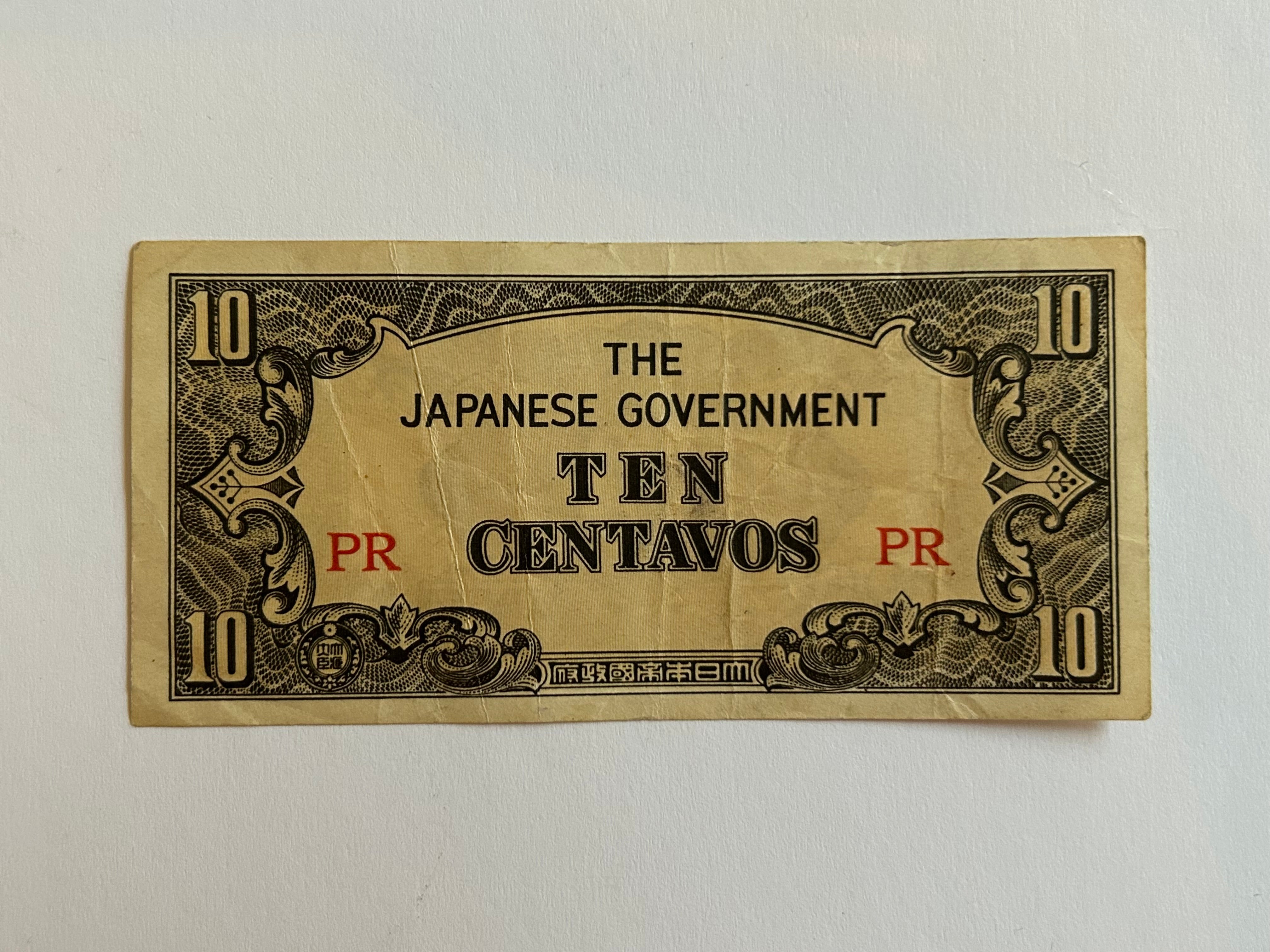 Ten Centavos - The Japanese Government