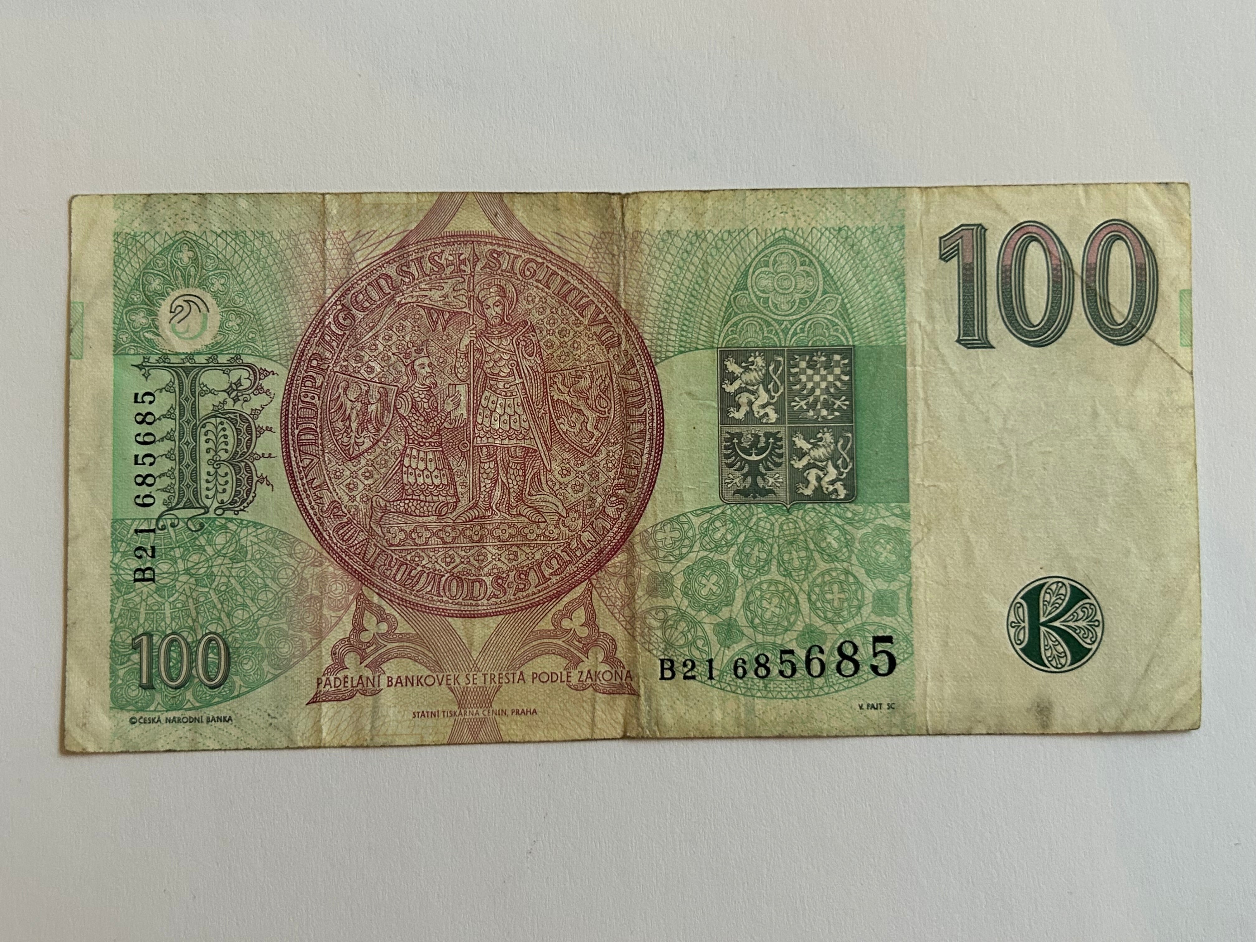 100 Korun Czech Republic 1995