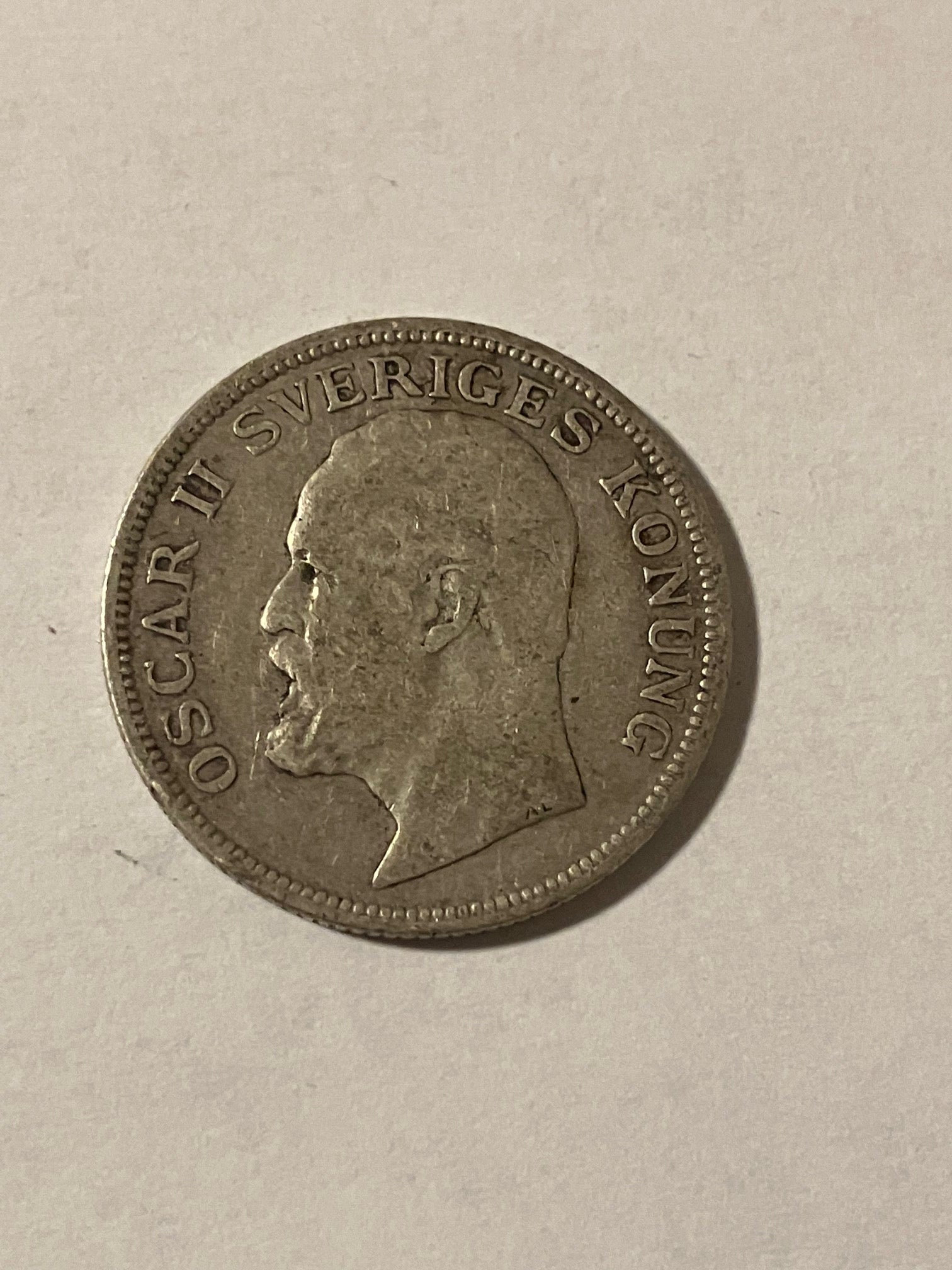 1 Krona 1907 Sweden - Silver