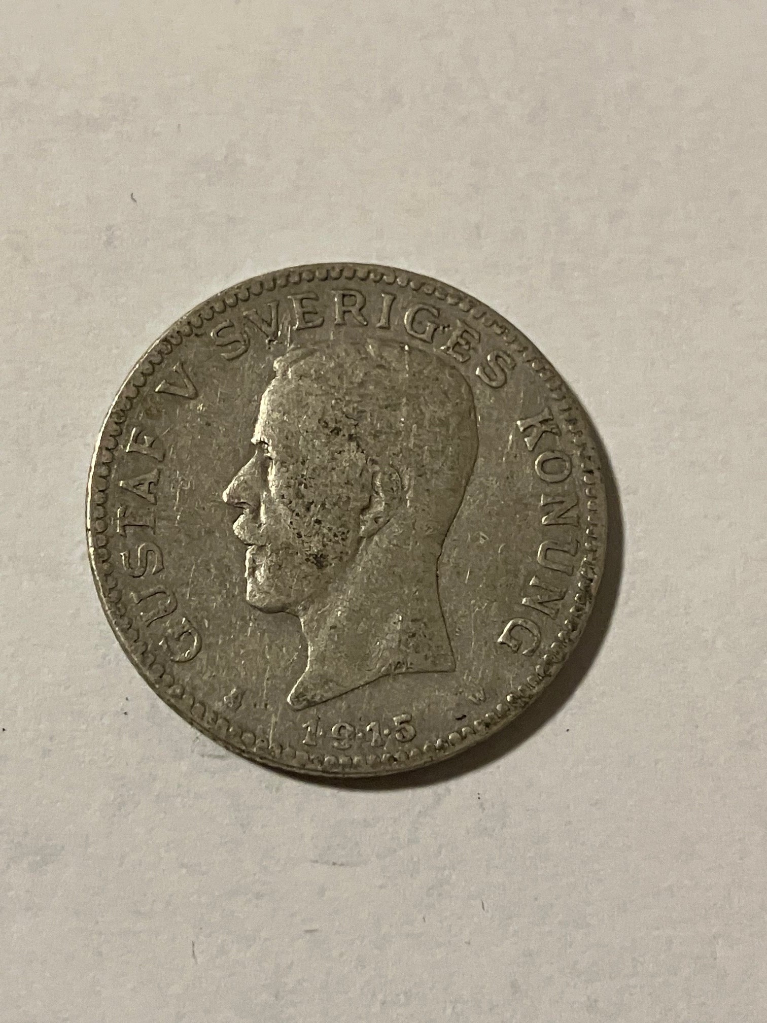1 Krona 1915 Sweden - Silver