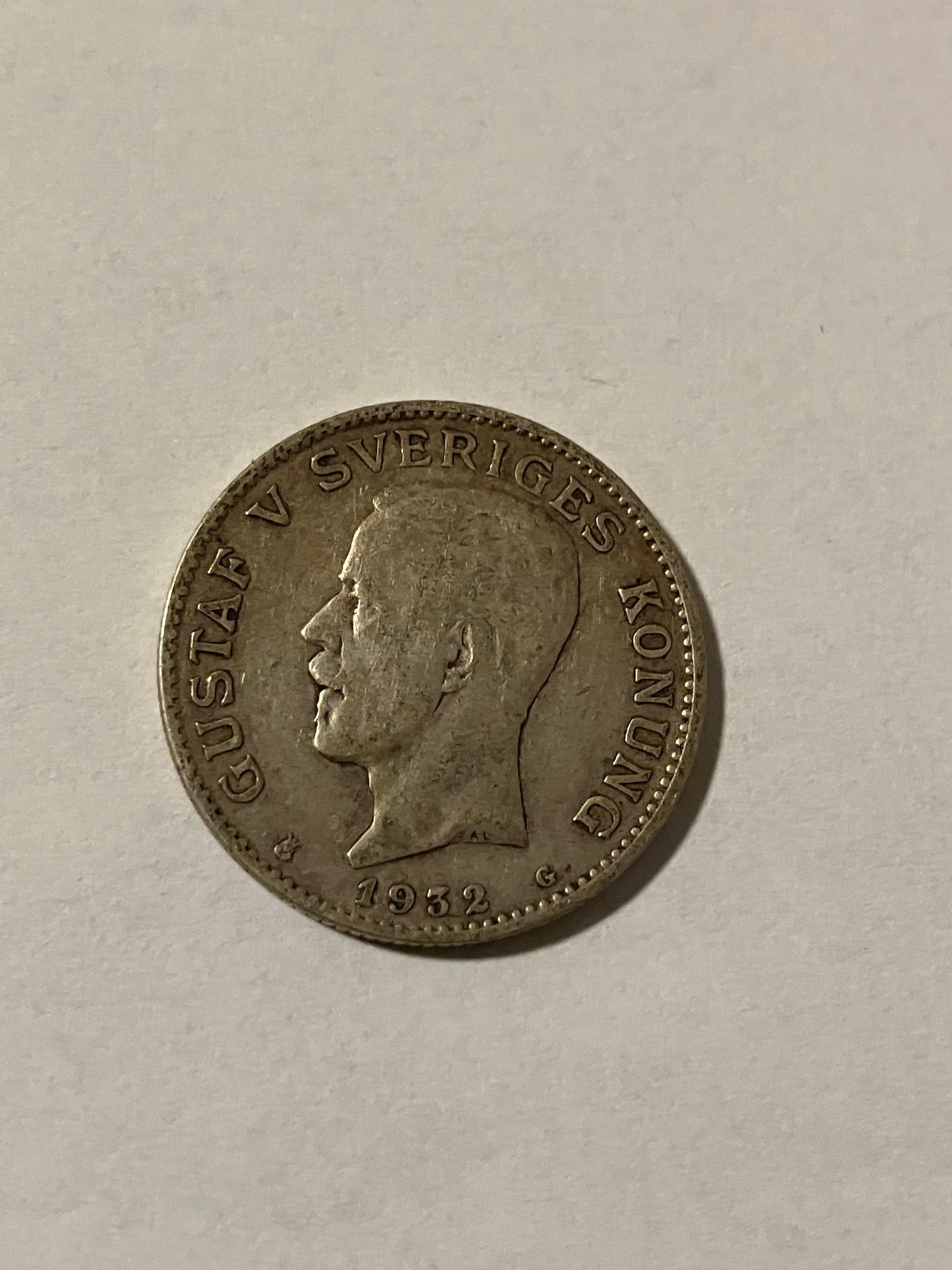 1 Krona 1932 Sweden - Silver