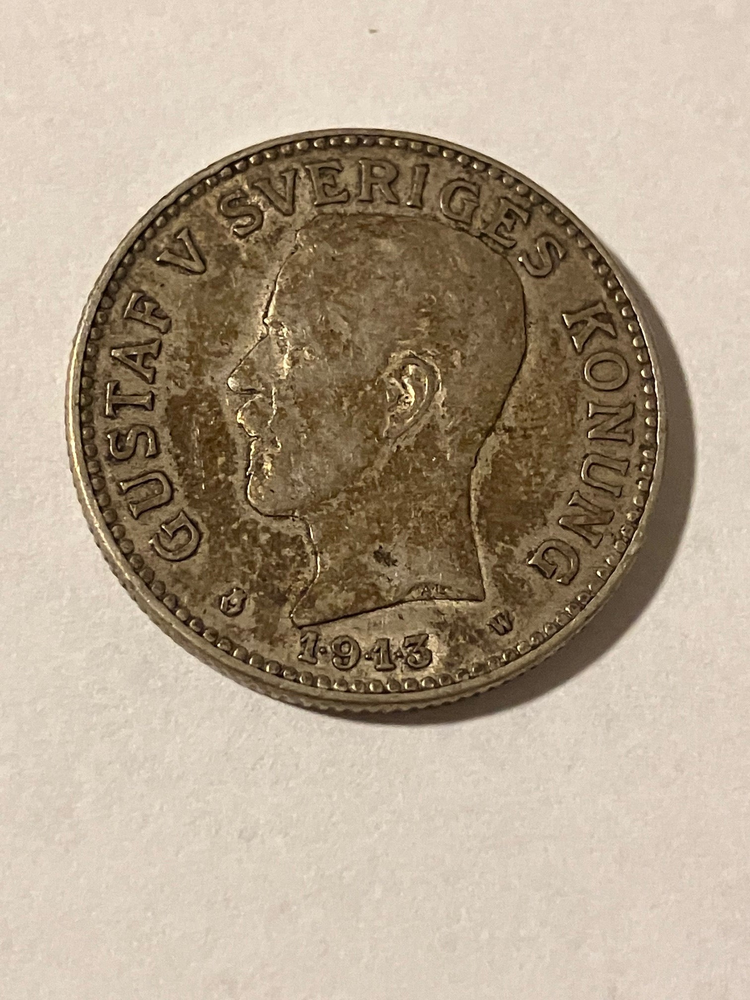 2 Kronor 1913 Sweden - Silver