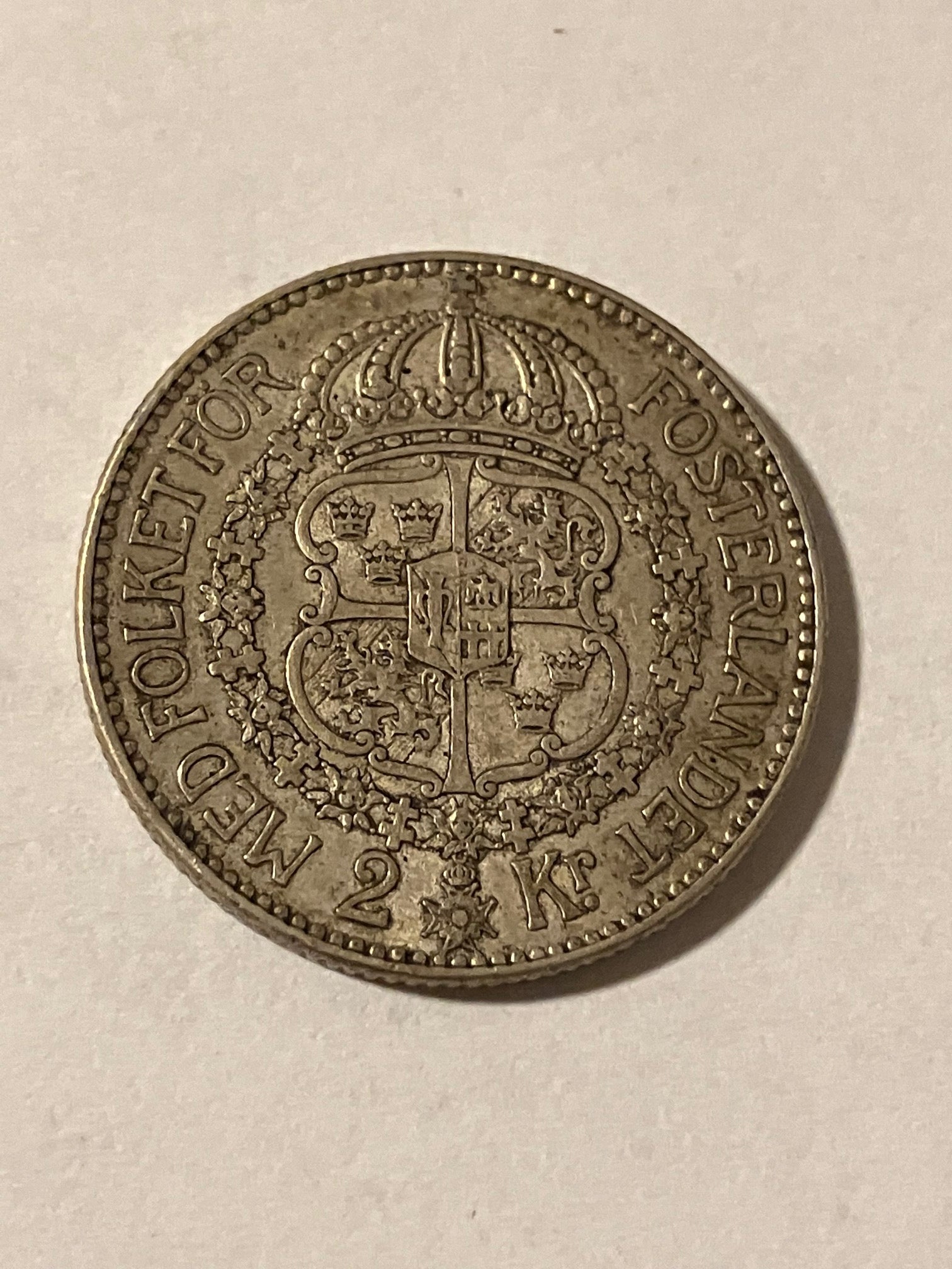 2 Kronor 1913 Sweden - Silver