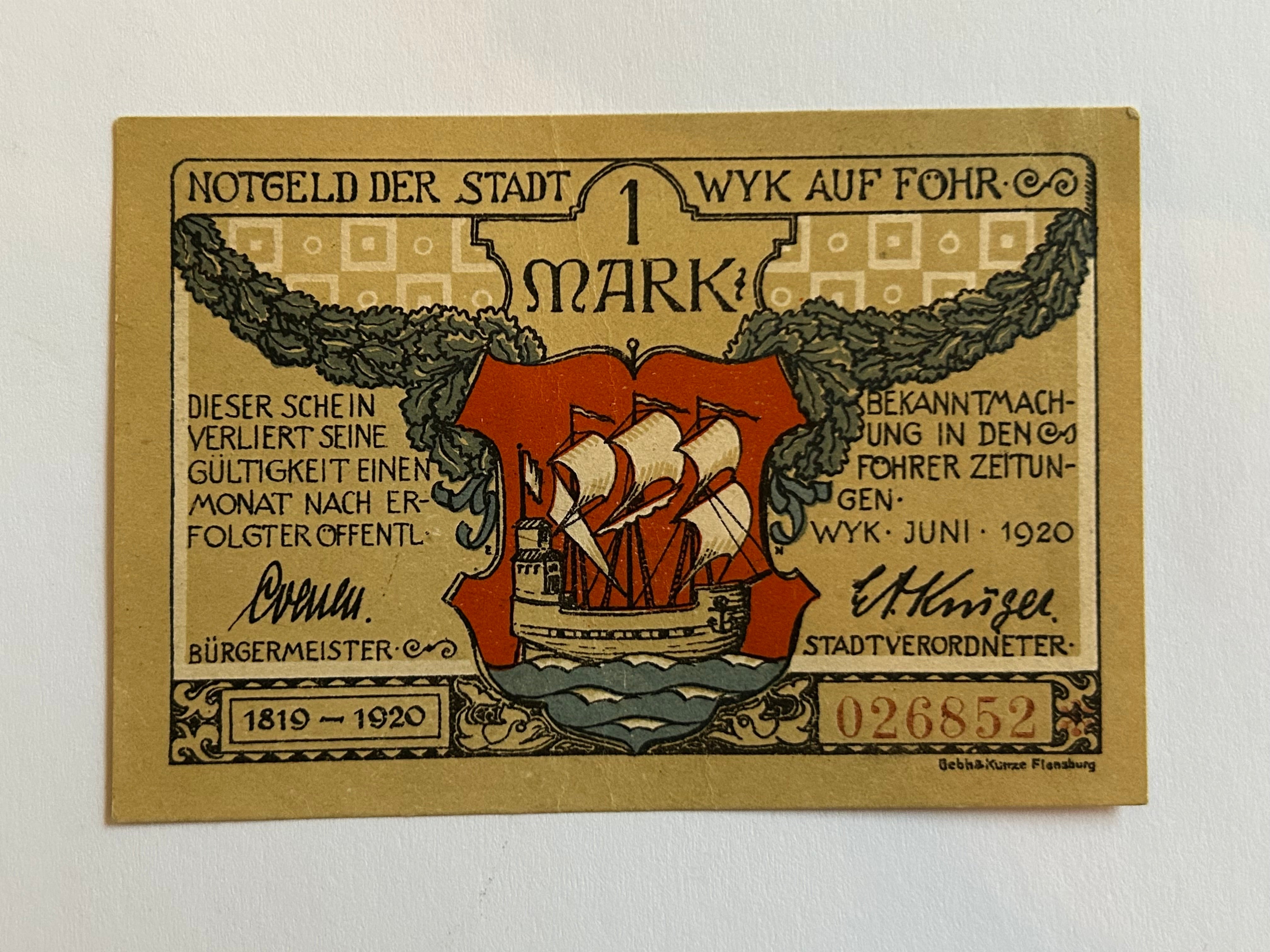 1 Mark Germany 1920 - Notgeld