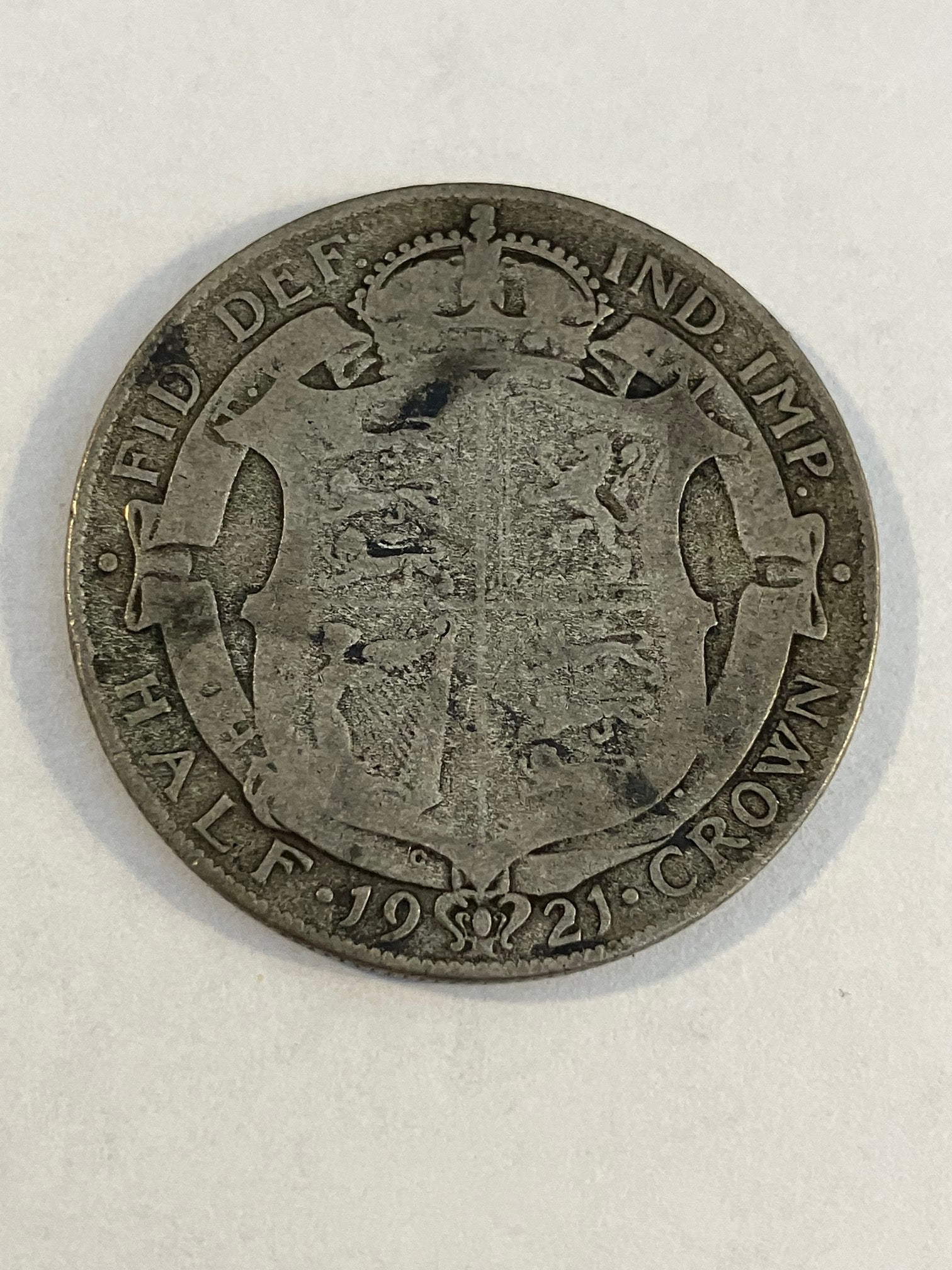 Half Crown 1921 England