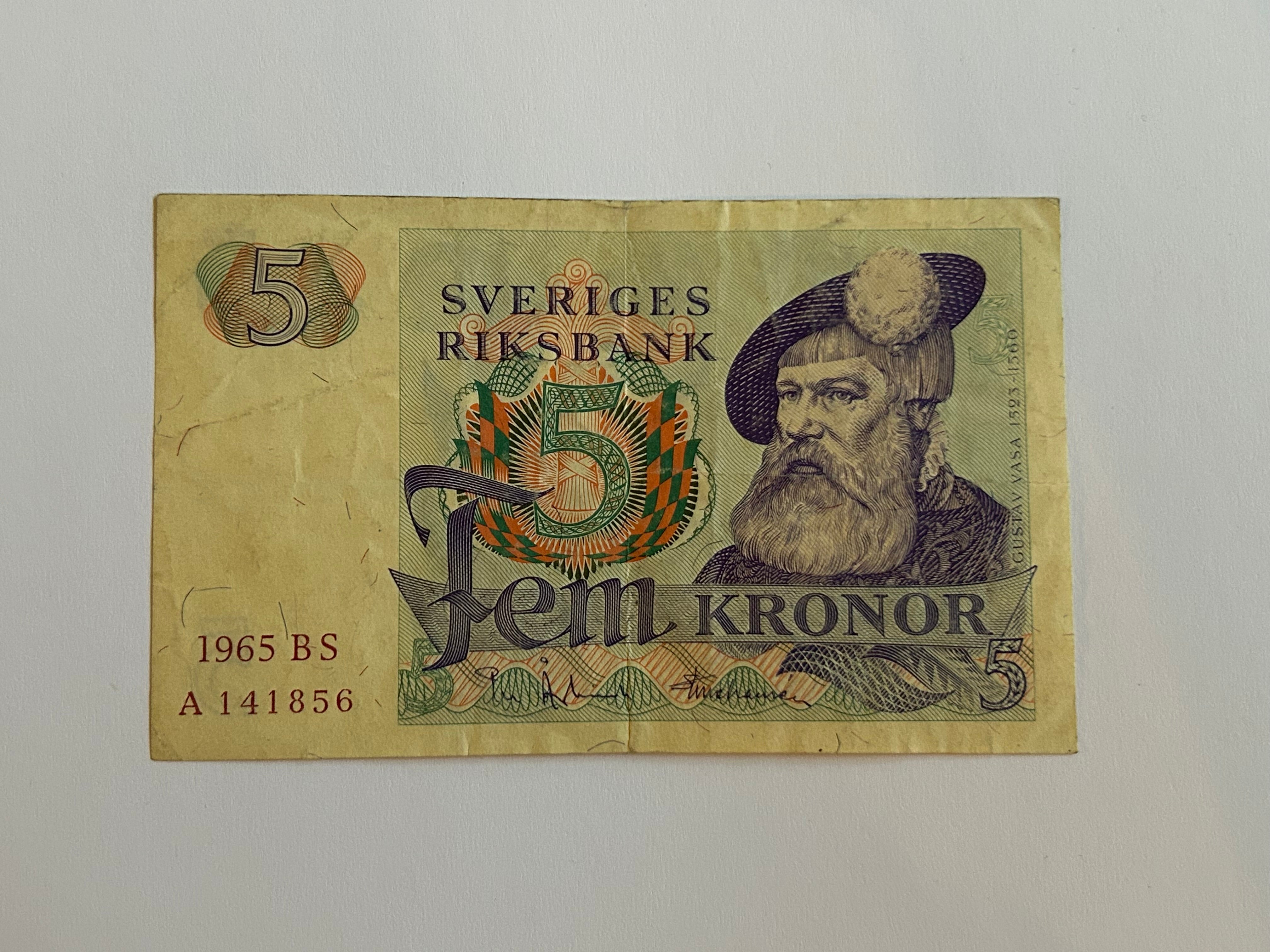 5 Kronor Sweden 1965 BS