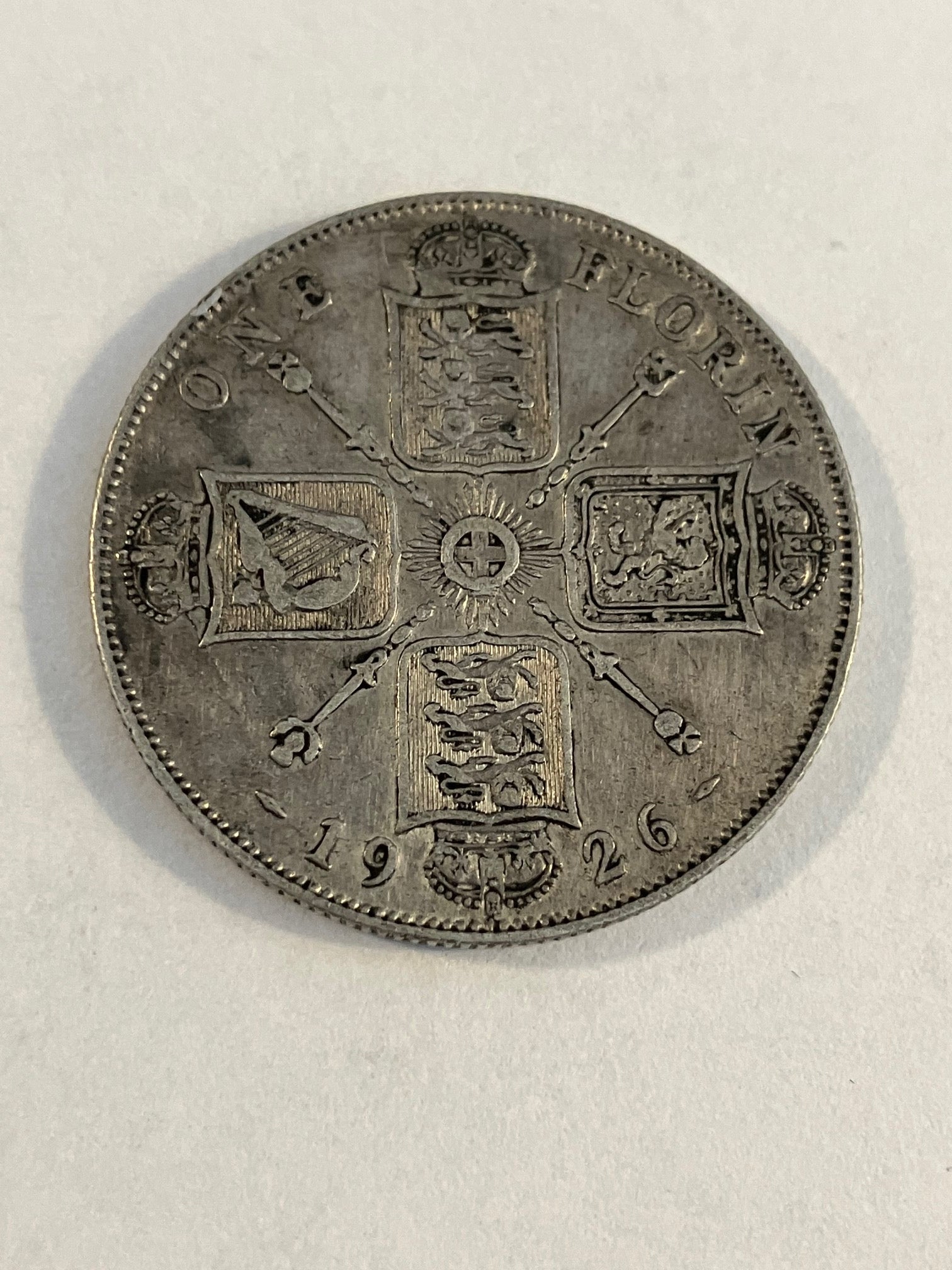 One Florin 1926 England