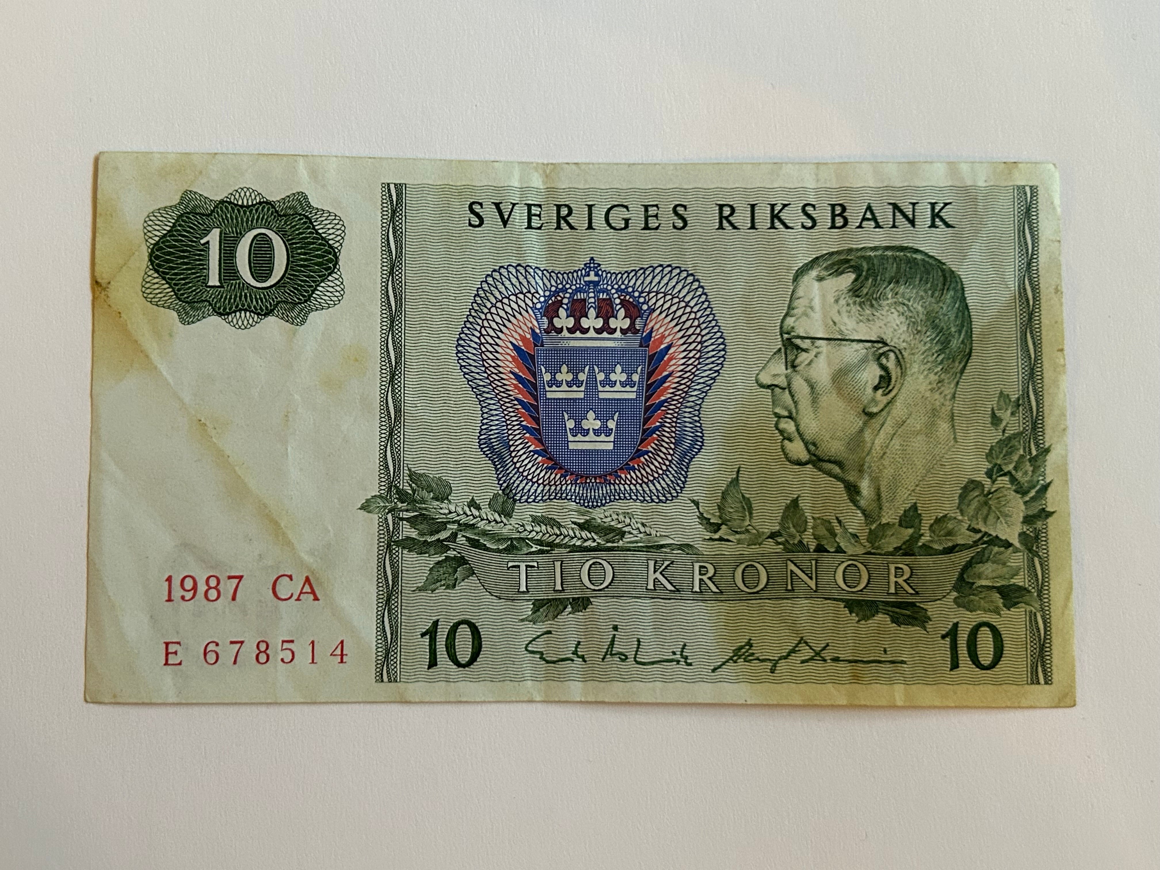 10 Kronor Sweden 1987 CA