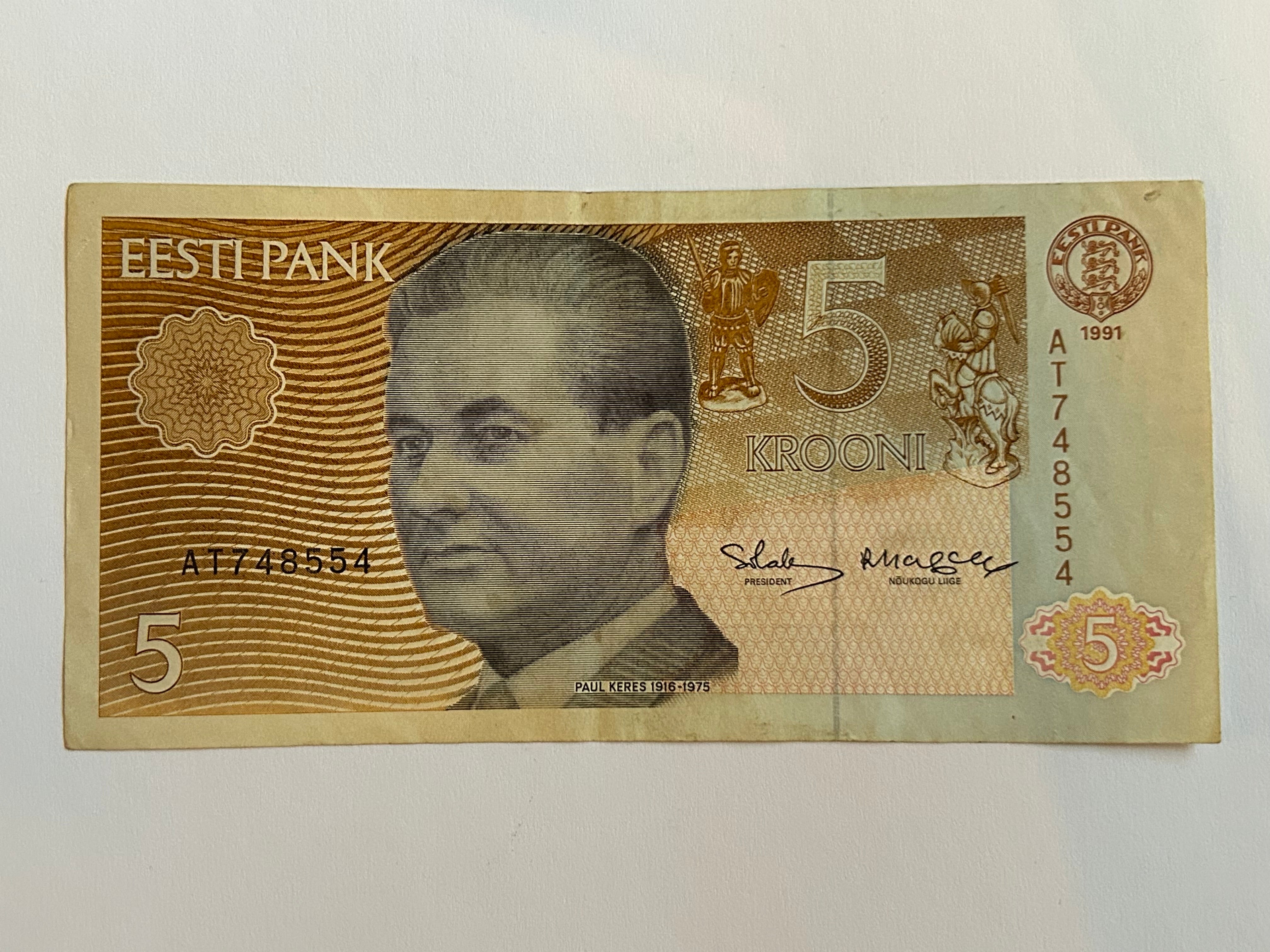 5 Krooni Estonia 1991