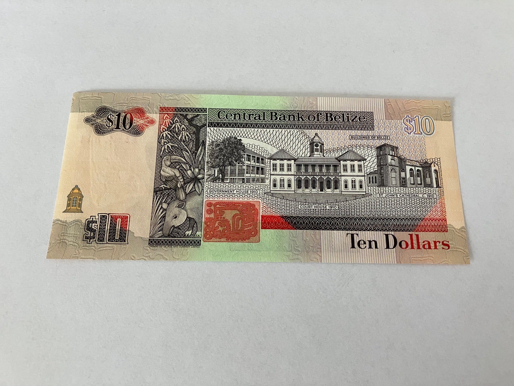 10 Dollars Belize 1990