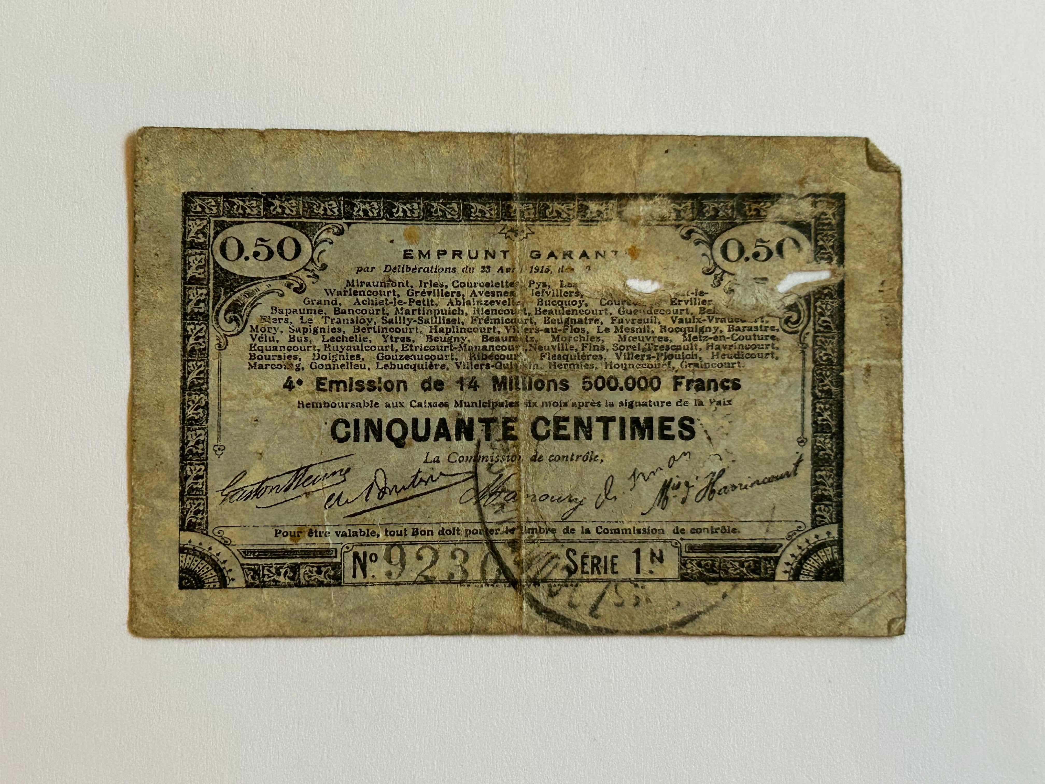Cinquante Centimes France - Very bad condition