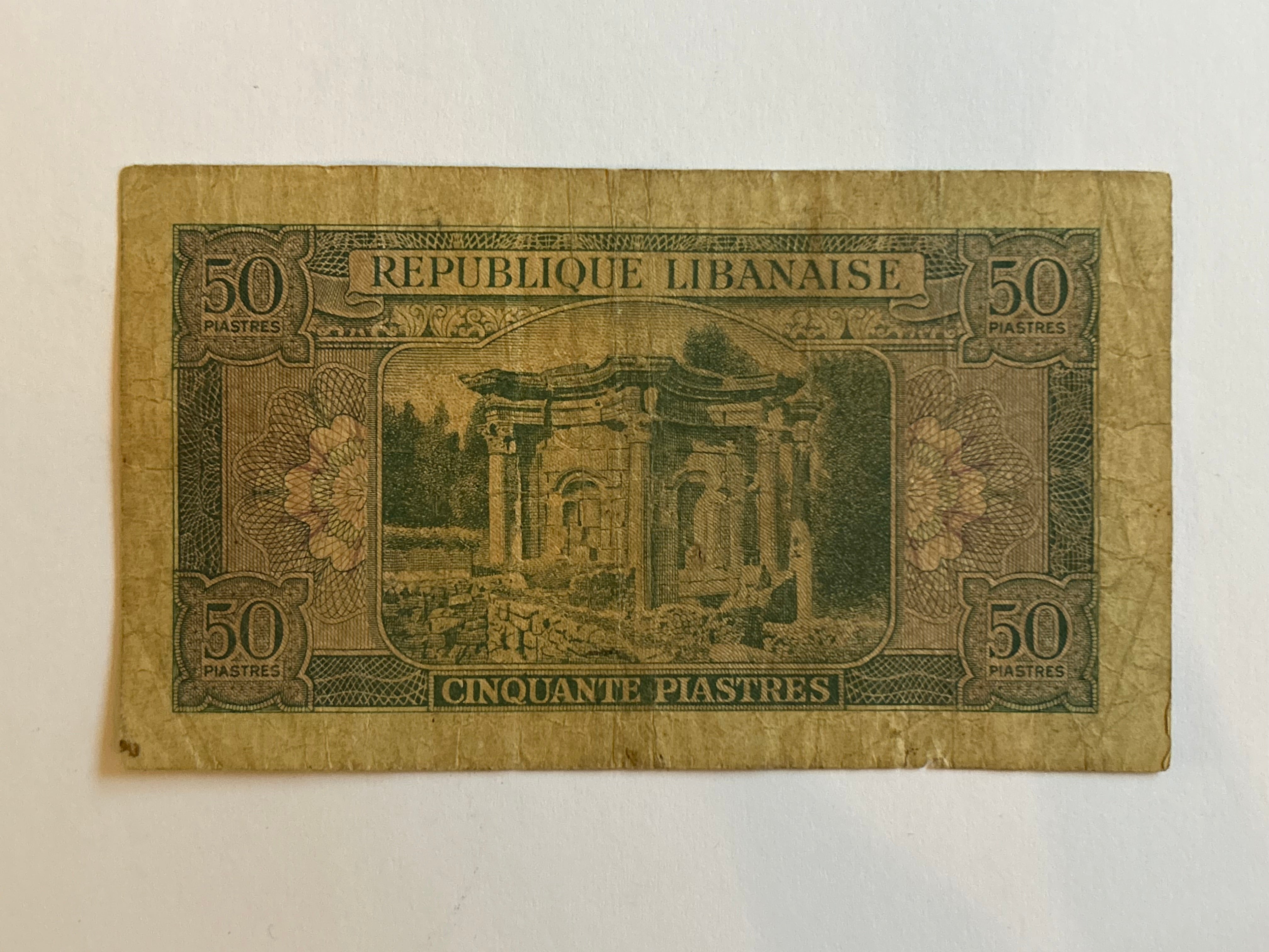 50 Piastres Libanon - Sjælden