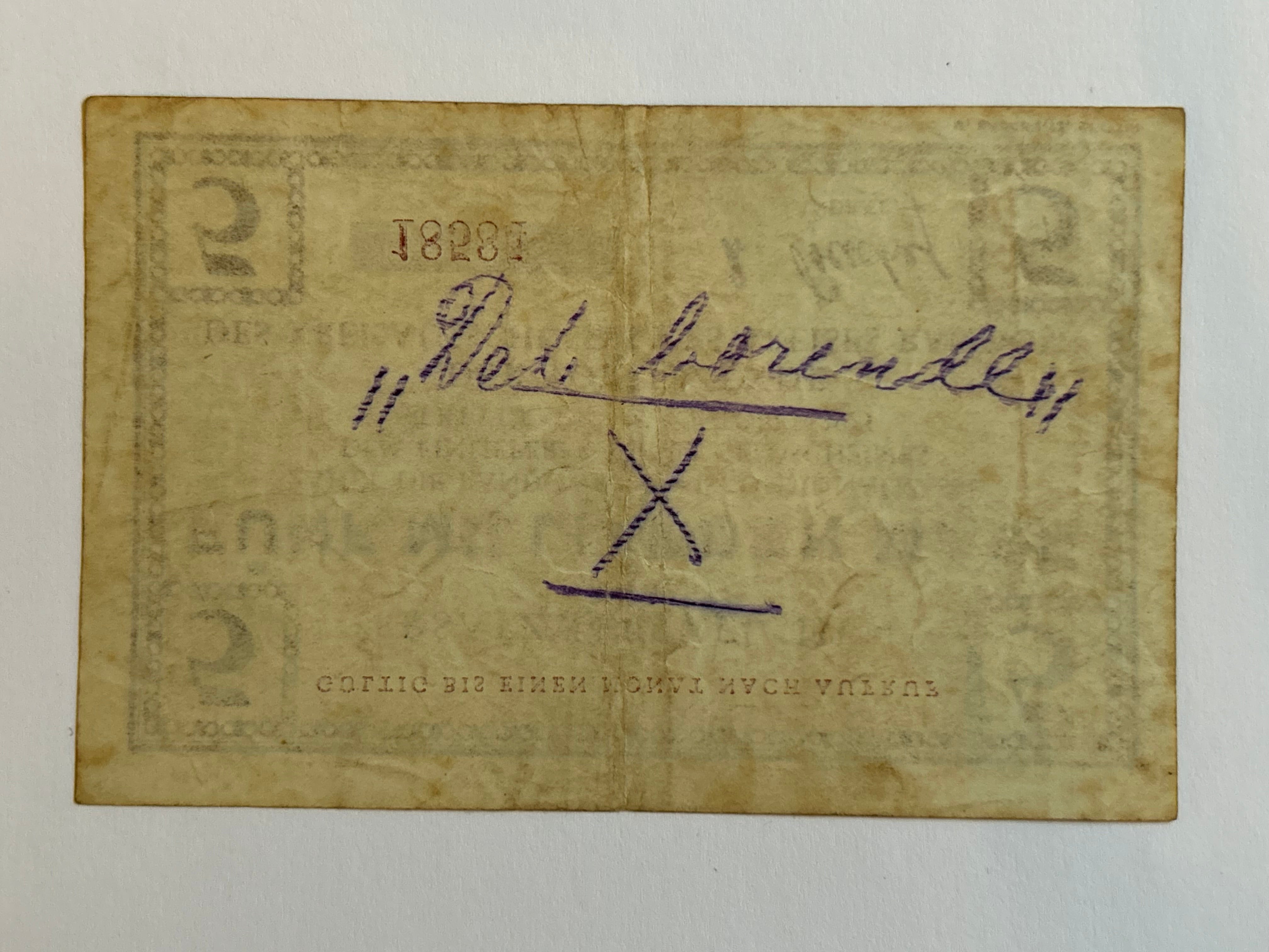 5 Milliarden Mark 1923 Germany