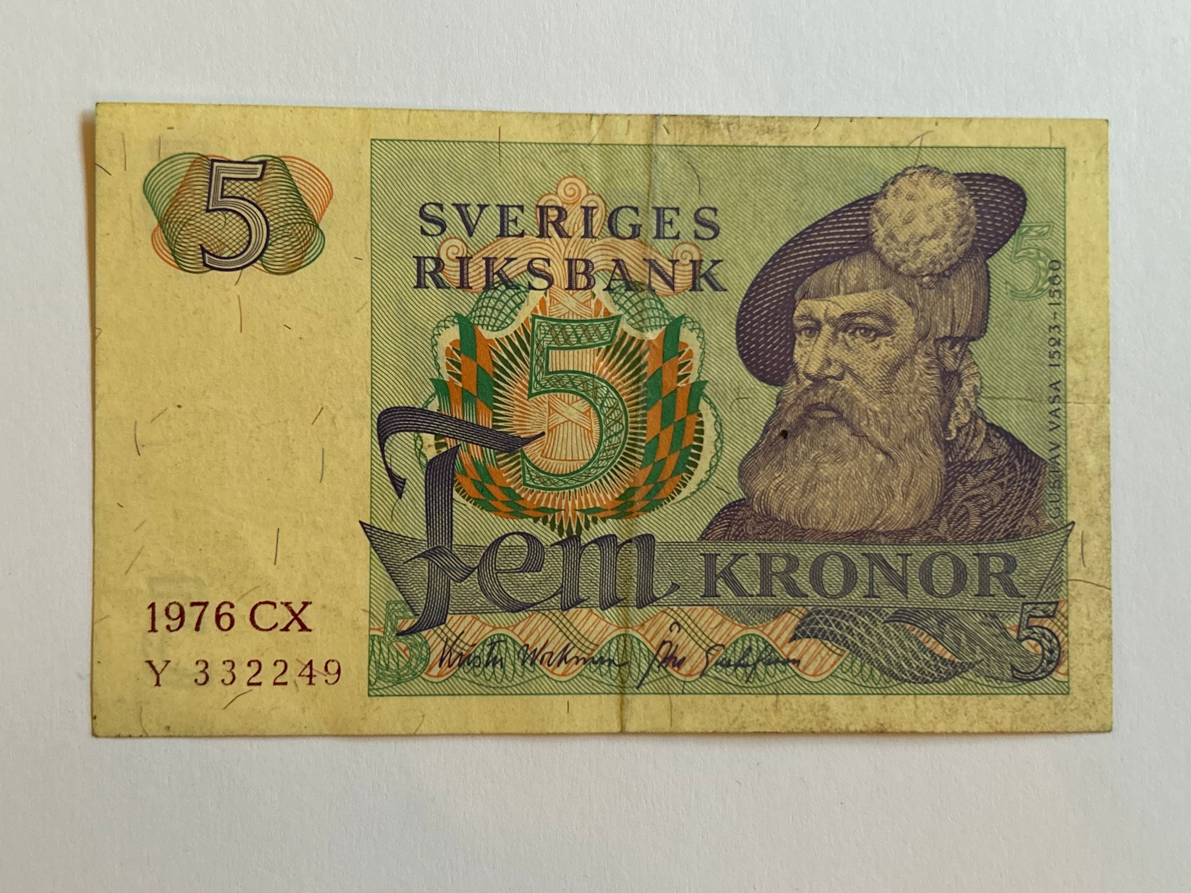 5 Kronor 1976 CX Sweden