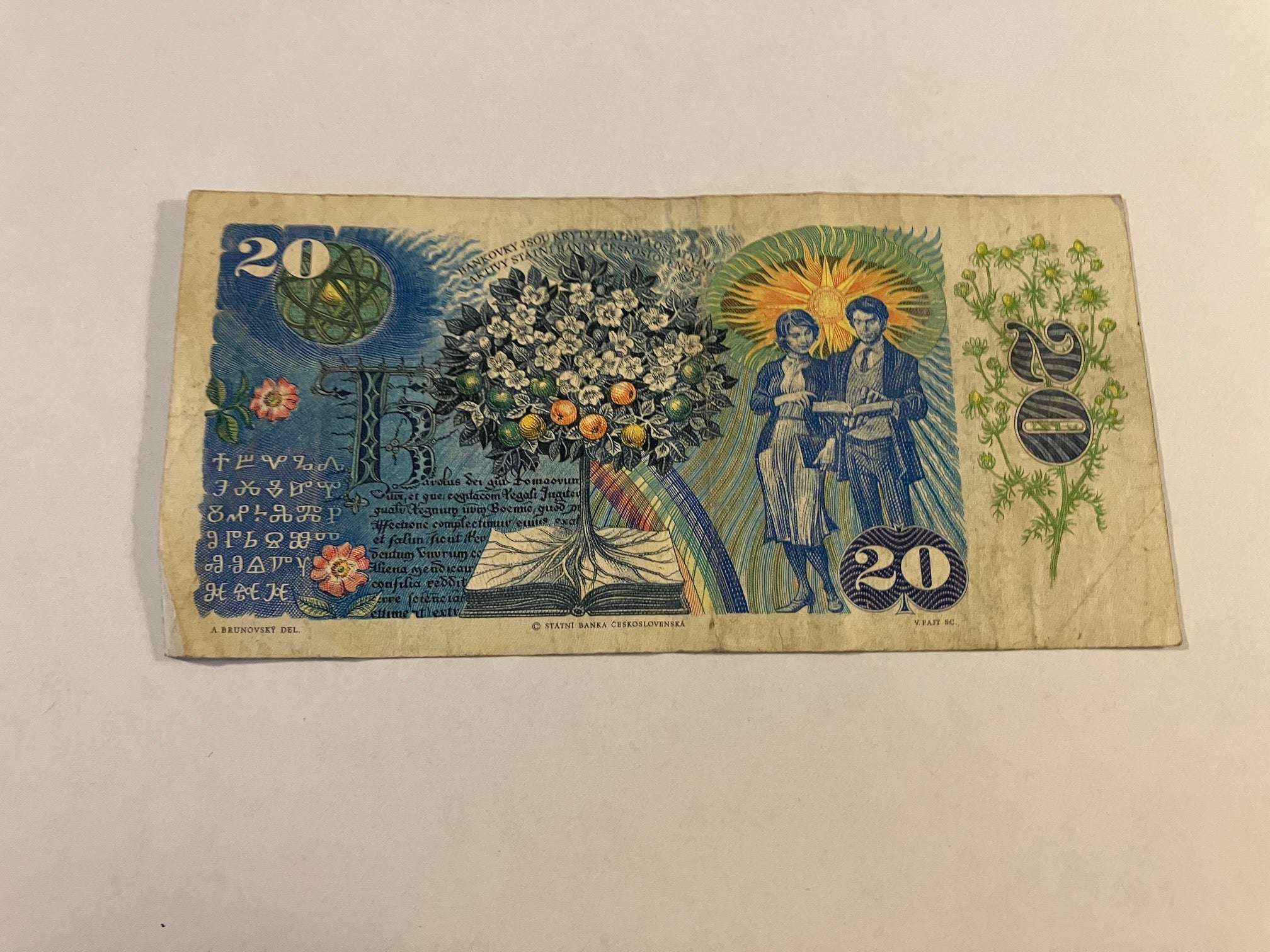 20 korun Ceskoslovenskych 1988