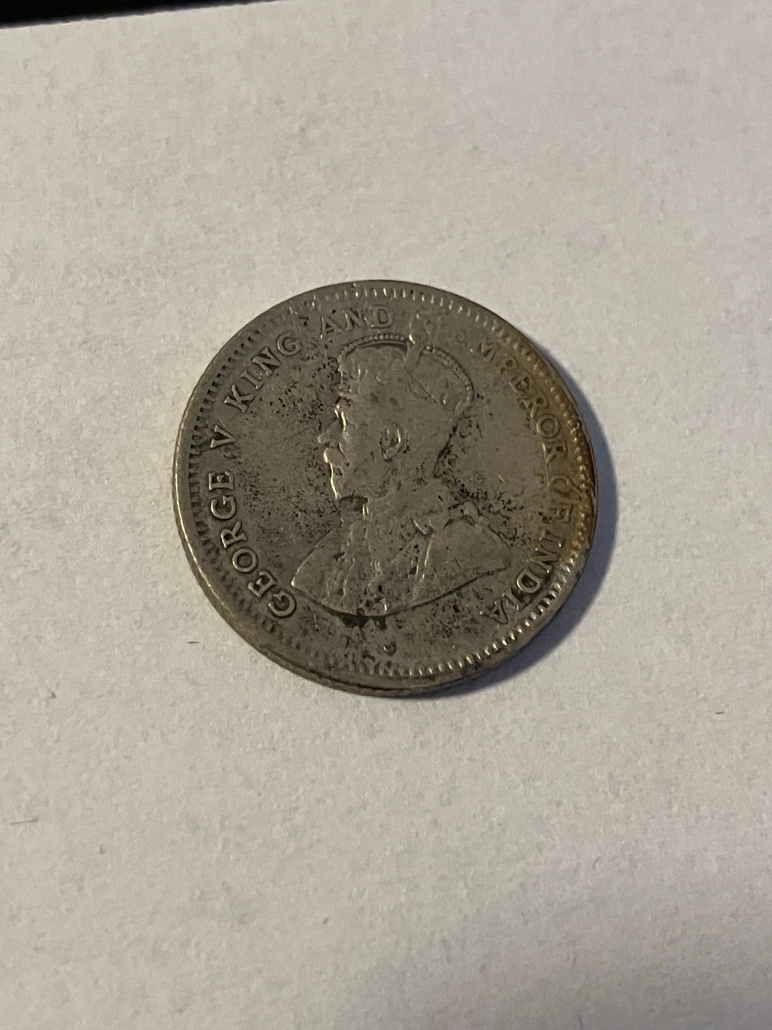 25 Cents Ceylon 1922