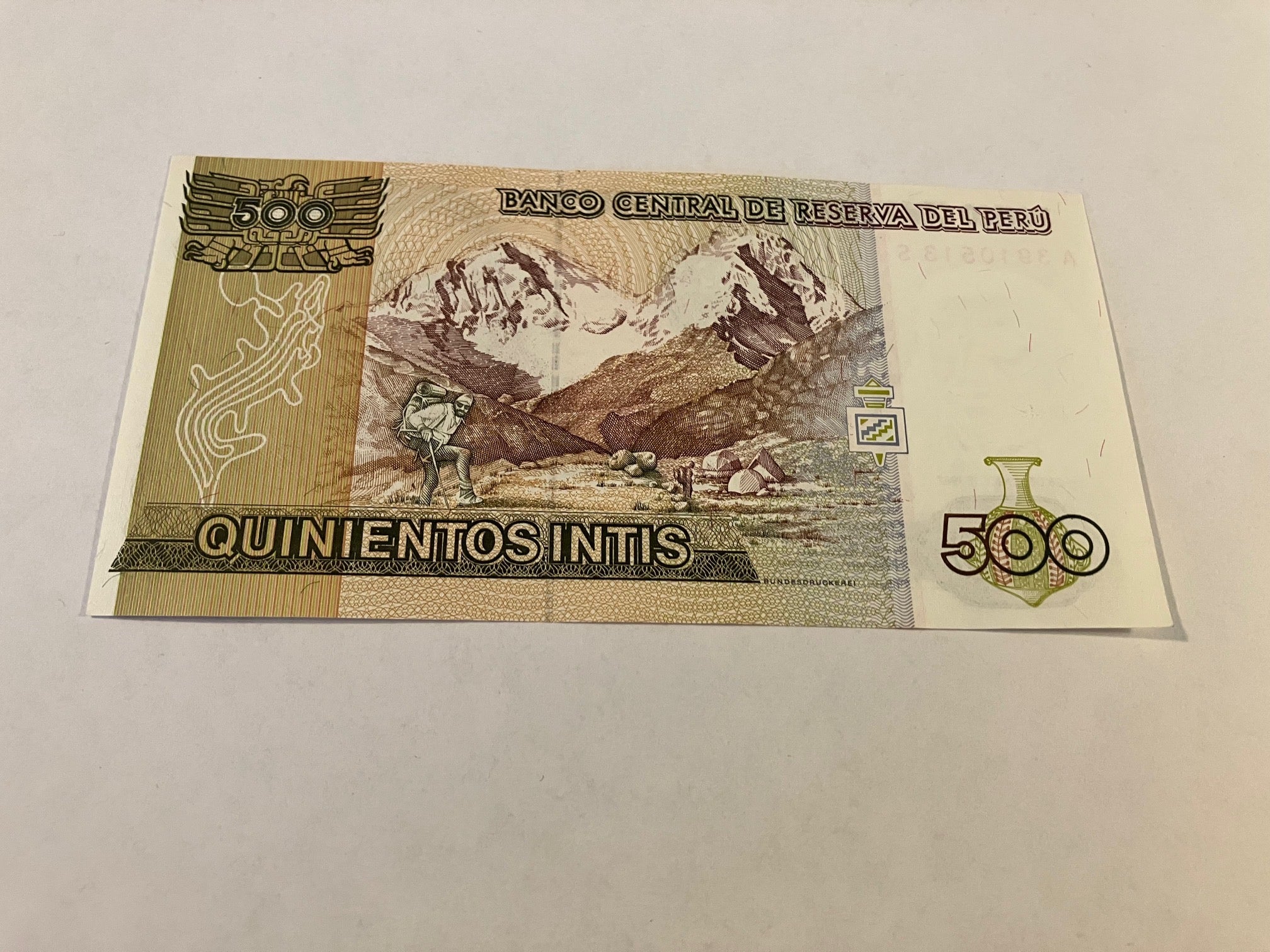 500 Intis Peru 1987