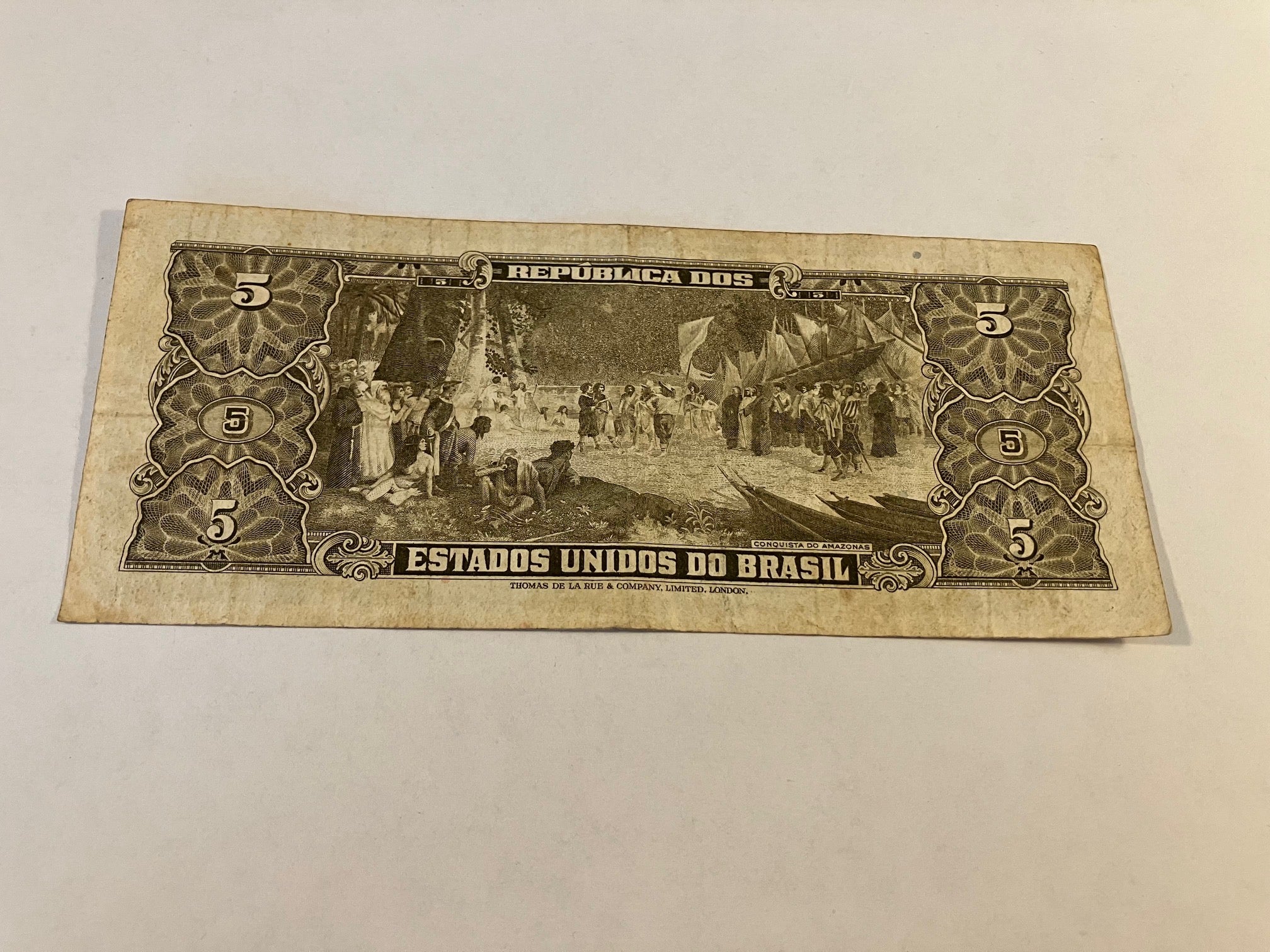 5 Cruzeiros Brazil banknote