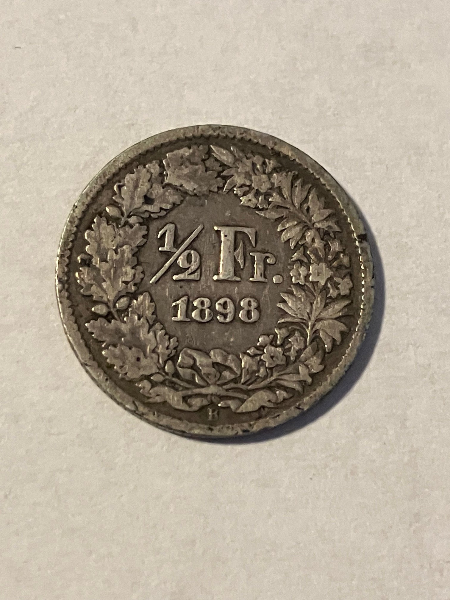 1/2 Franc 1898 Switzerland
