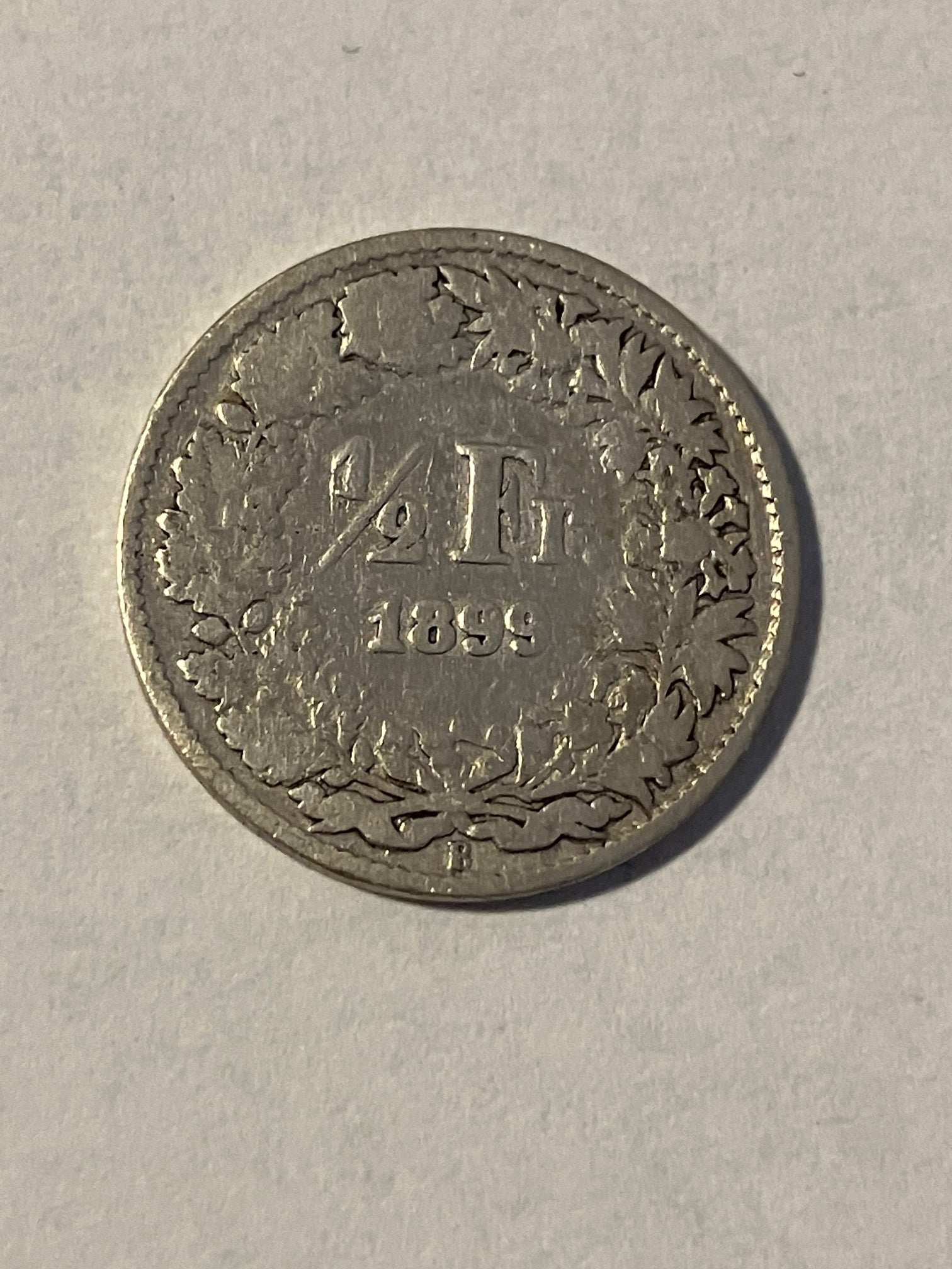 1/2 Franc Switzerland 1899
