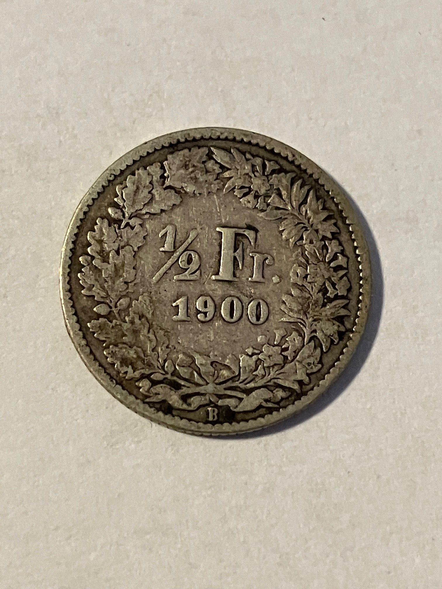 1/2 Franc Switzerland 1900
