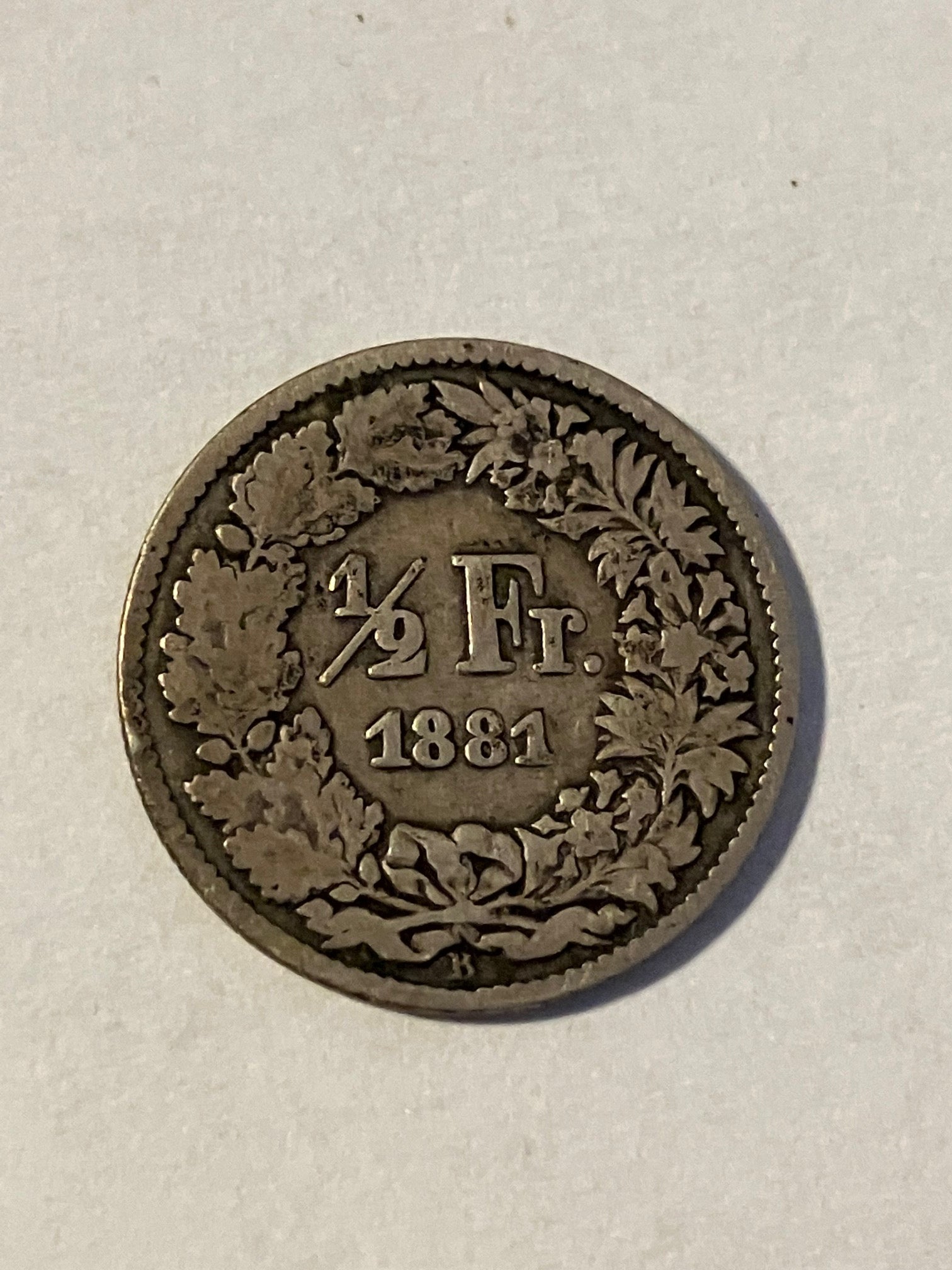 1/2 Franc Switzerland 1881