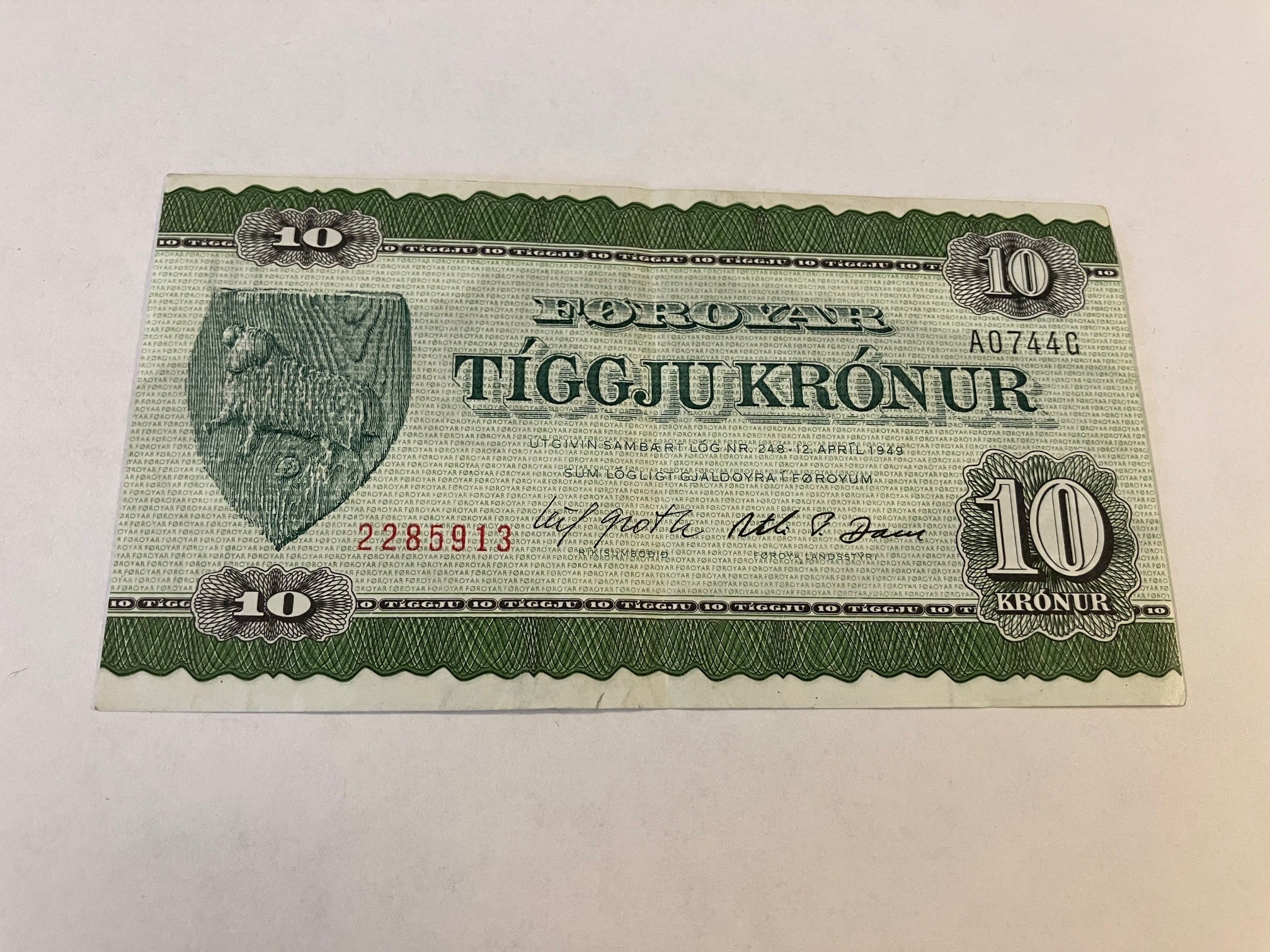 10 Kronur Færøerne