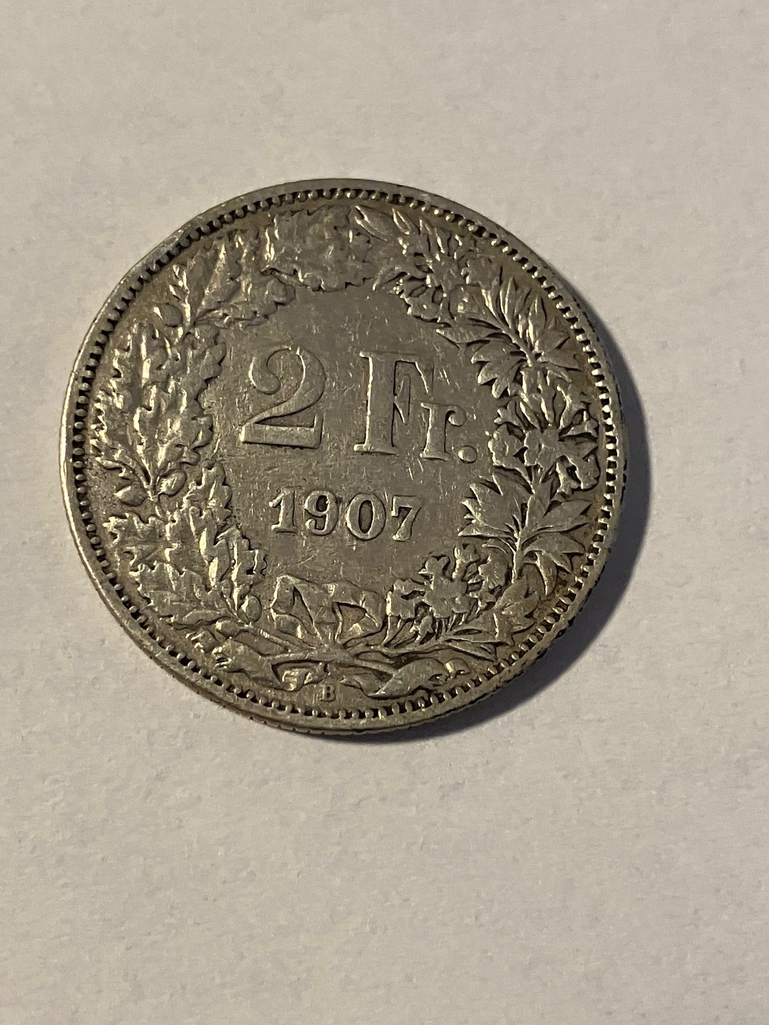 2 Francs Switzerland 1907