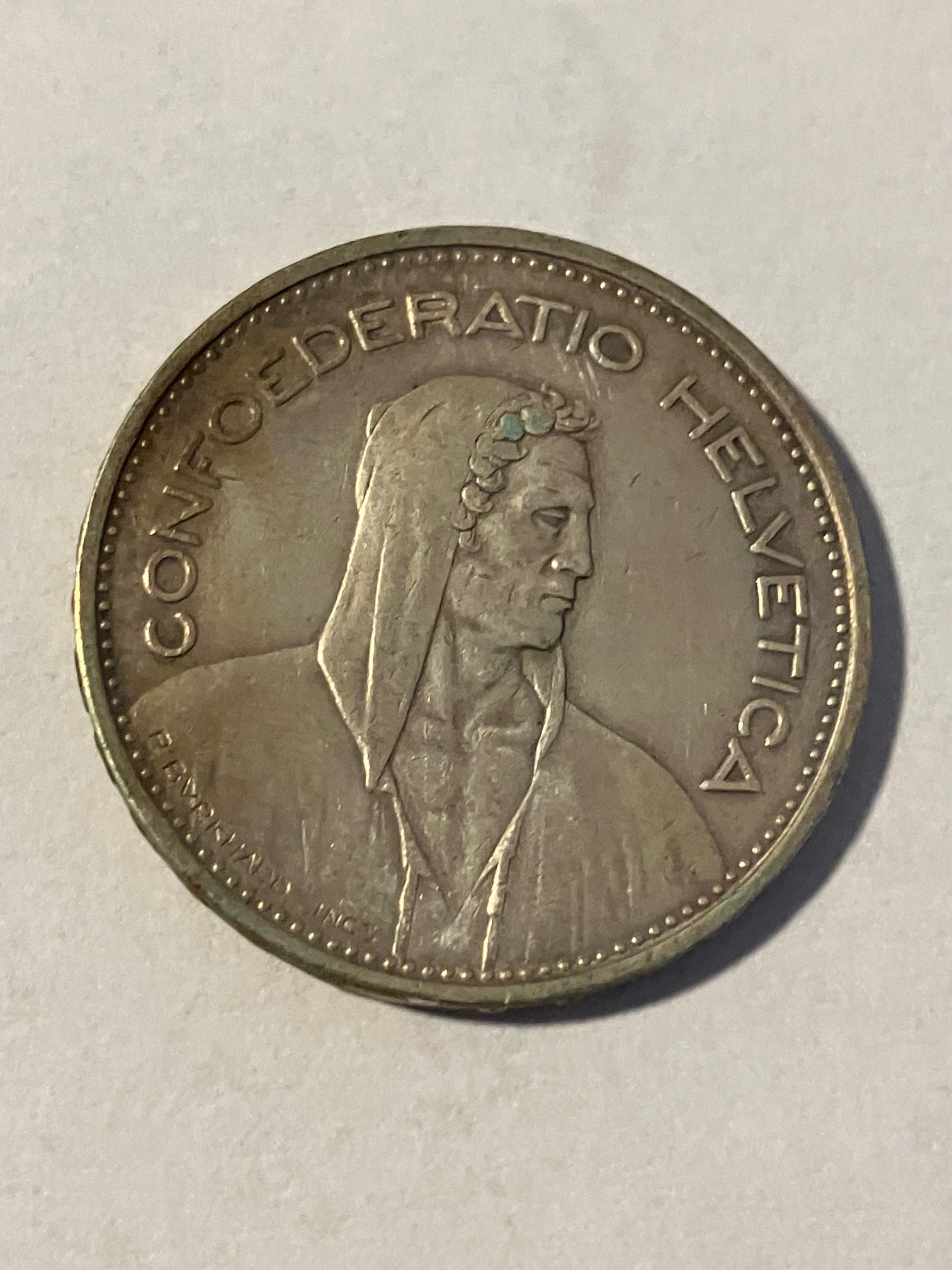 5 Francs 1949 B Switzerland