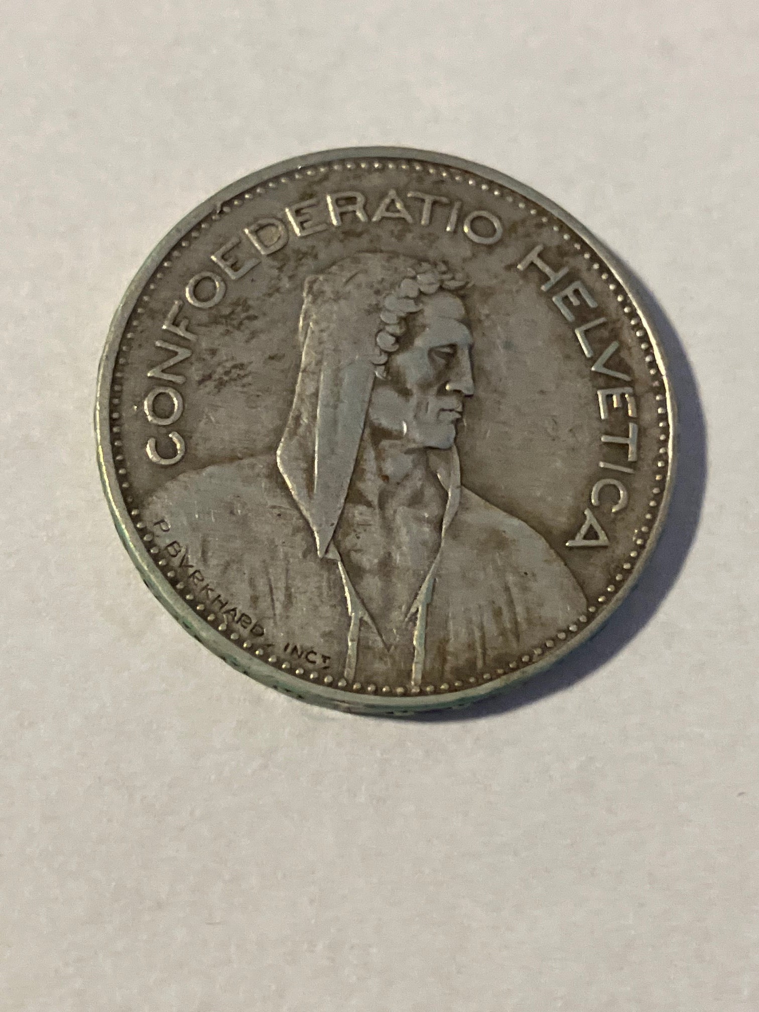 5 Francs 1935 B Switzerland