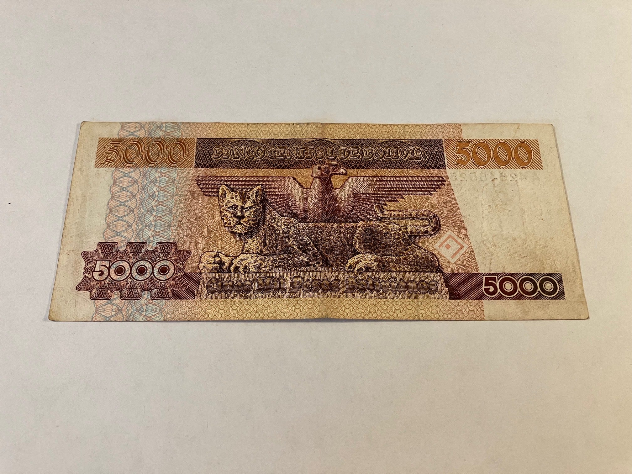 5000 Pesos Bolivianos Bolivia