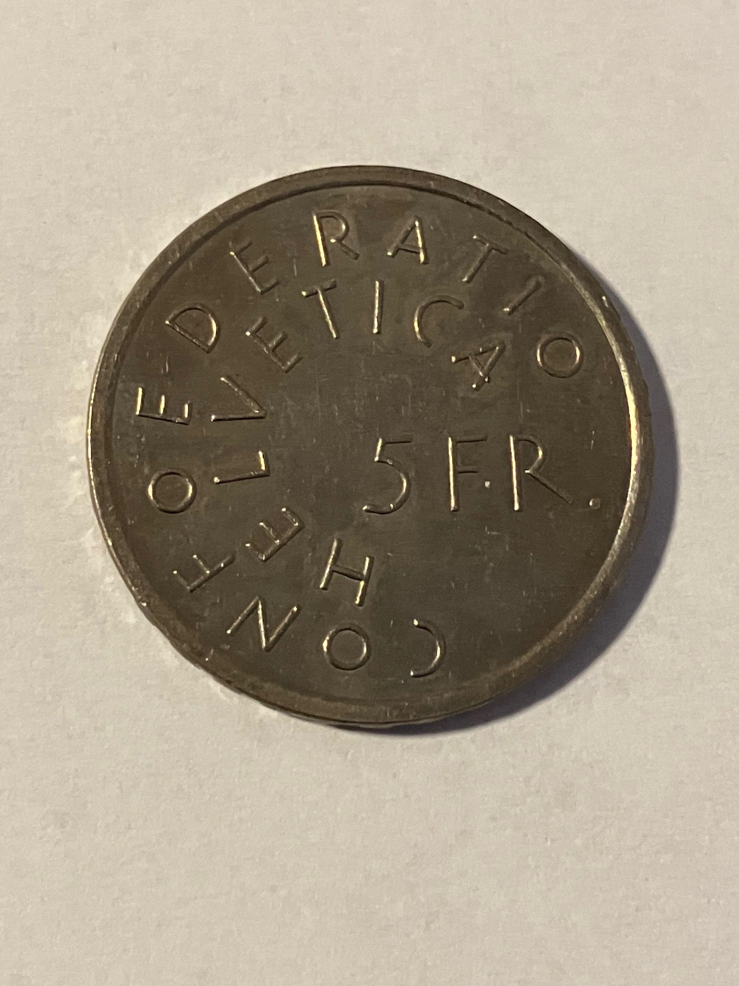 5 Francs Switzerland 1975