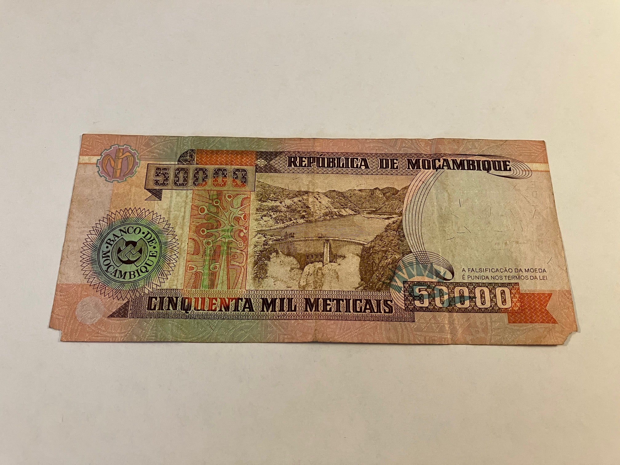50000 Meticais Mozambique