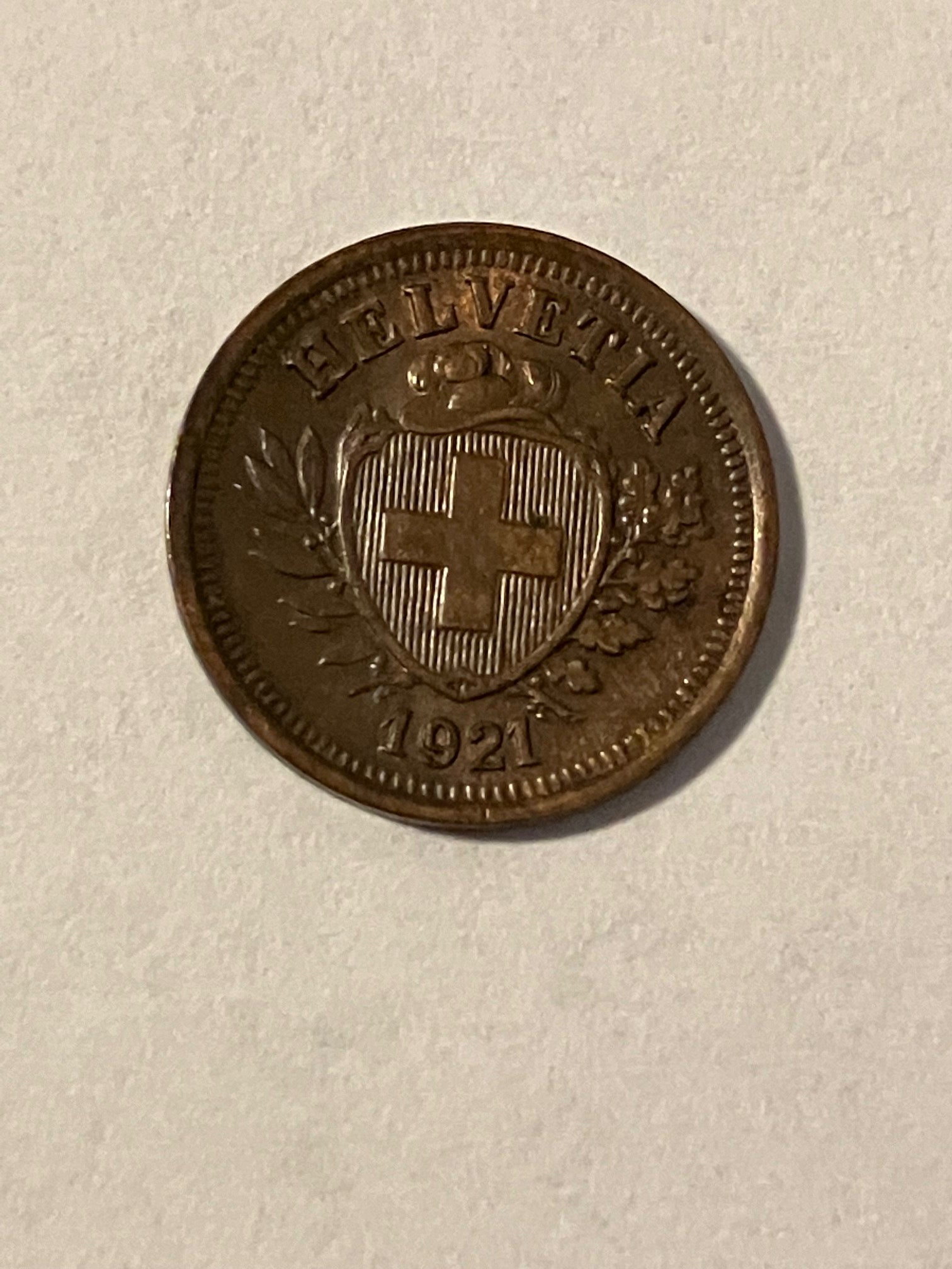 1 Rappen Switzerland 1921