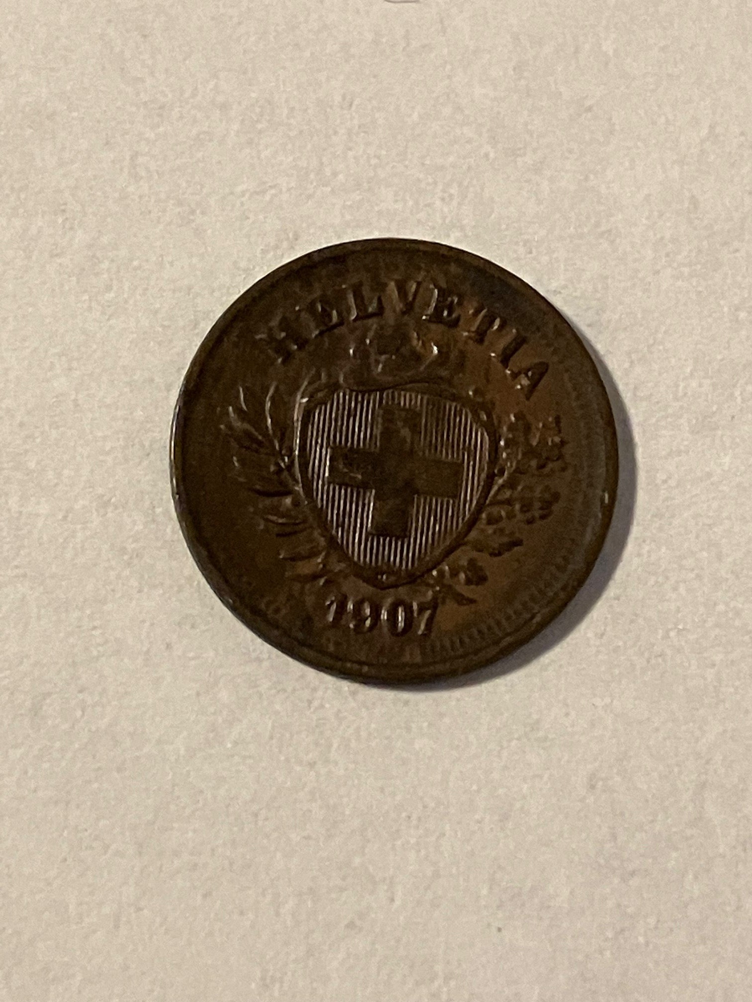 1 Rappen Switzerland 1907