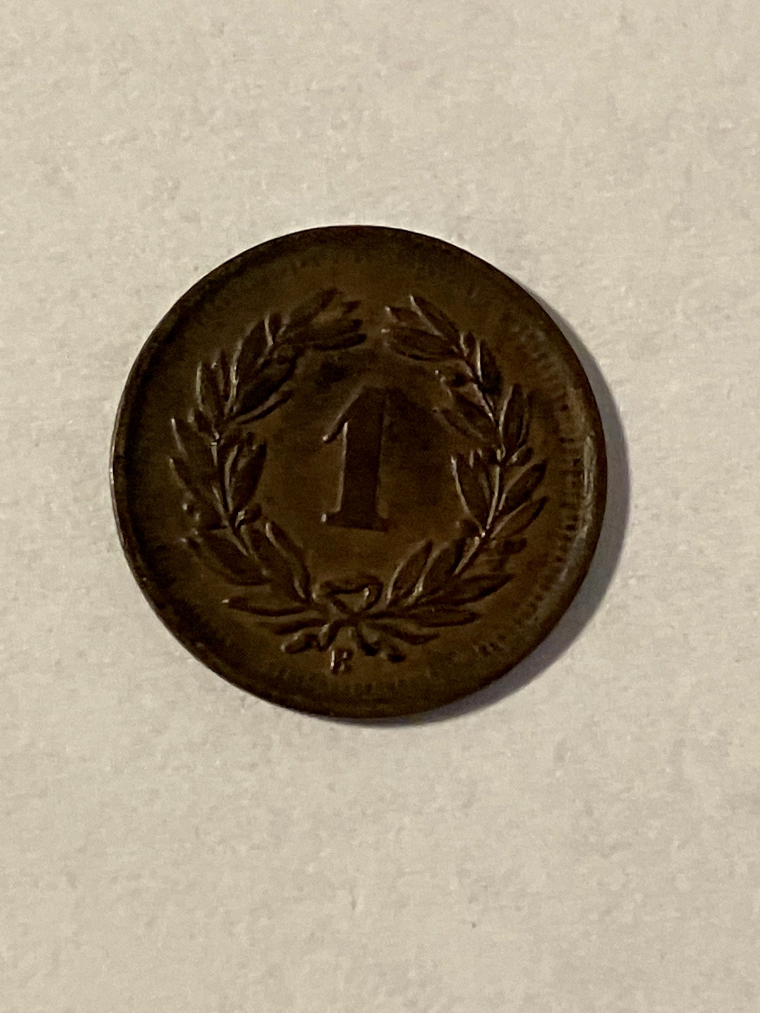 1 Rappen Switzerland 1907