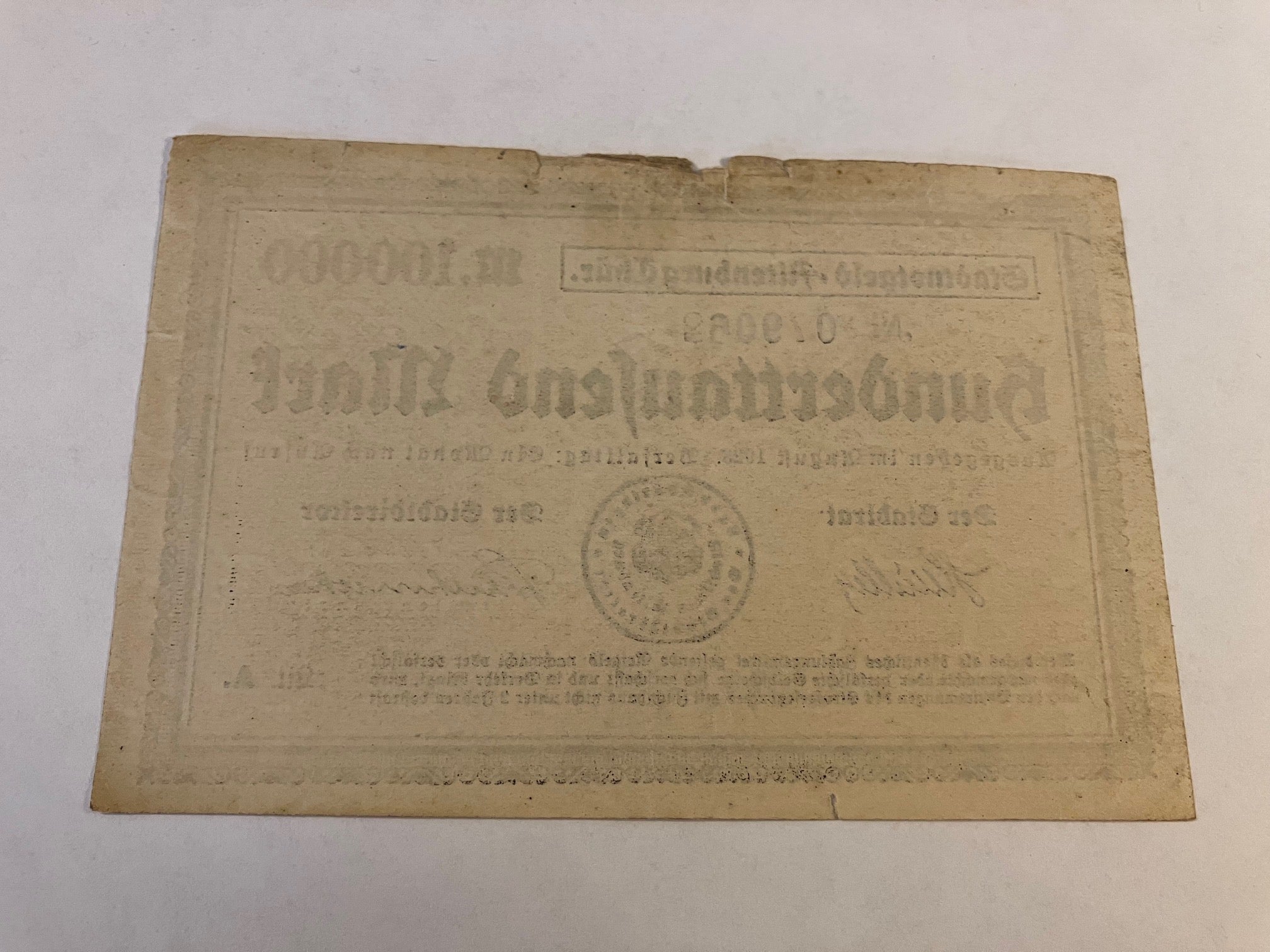 100.000 Mark 1923 Germany