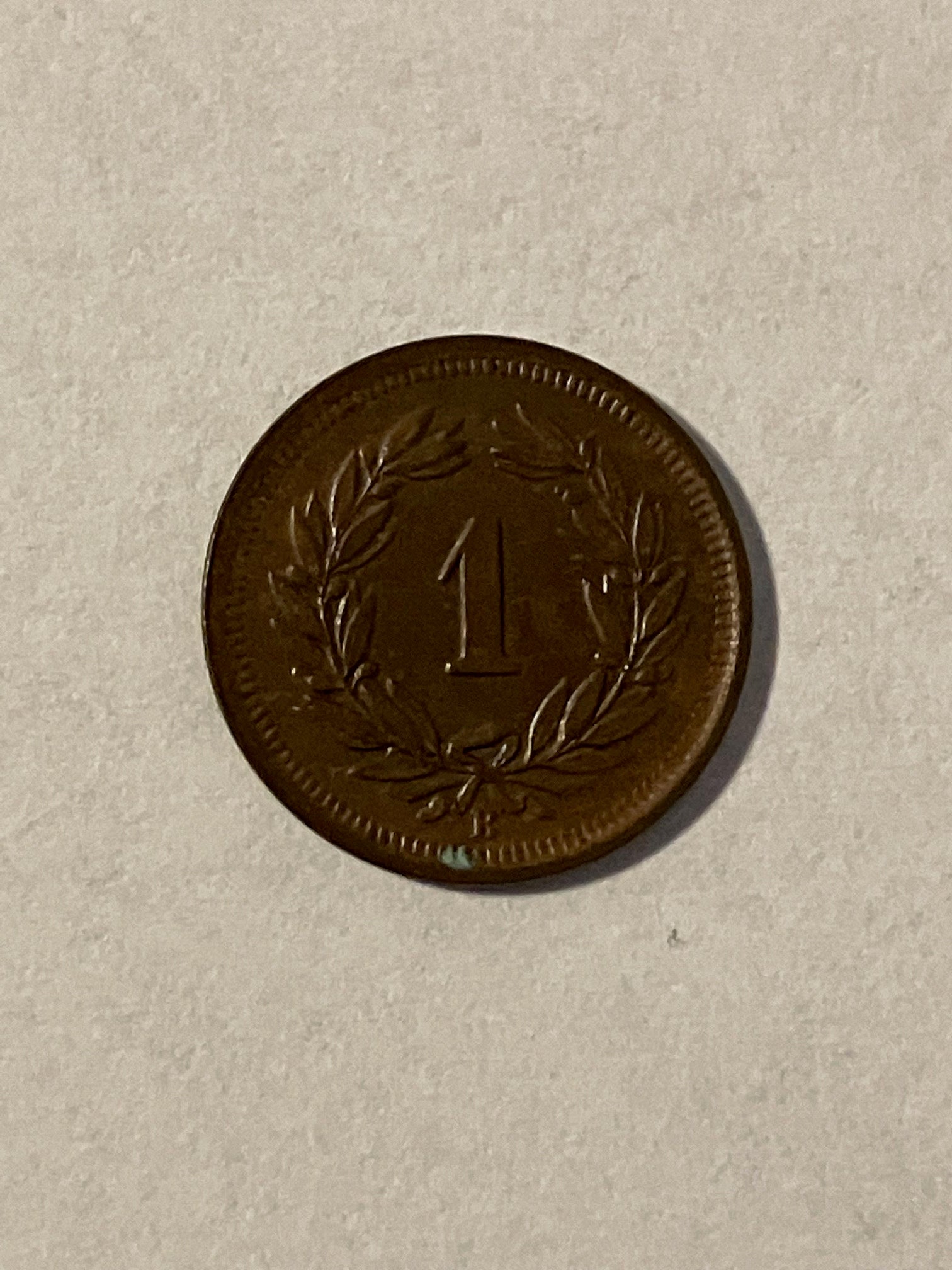 1 Rappen Switzerland 1912