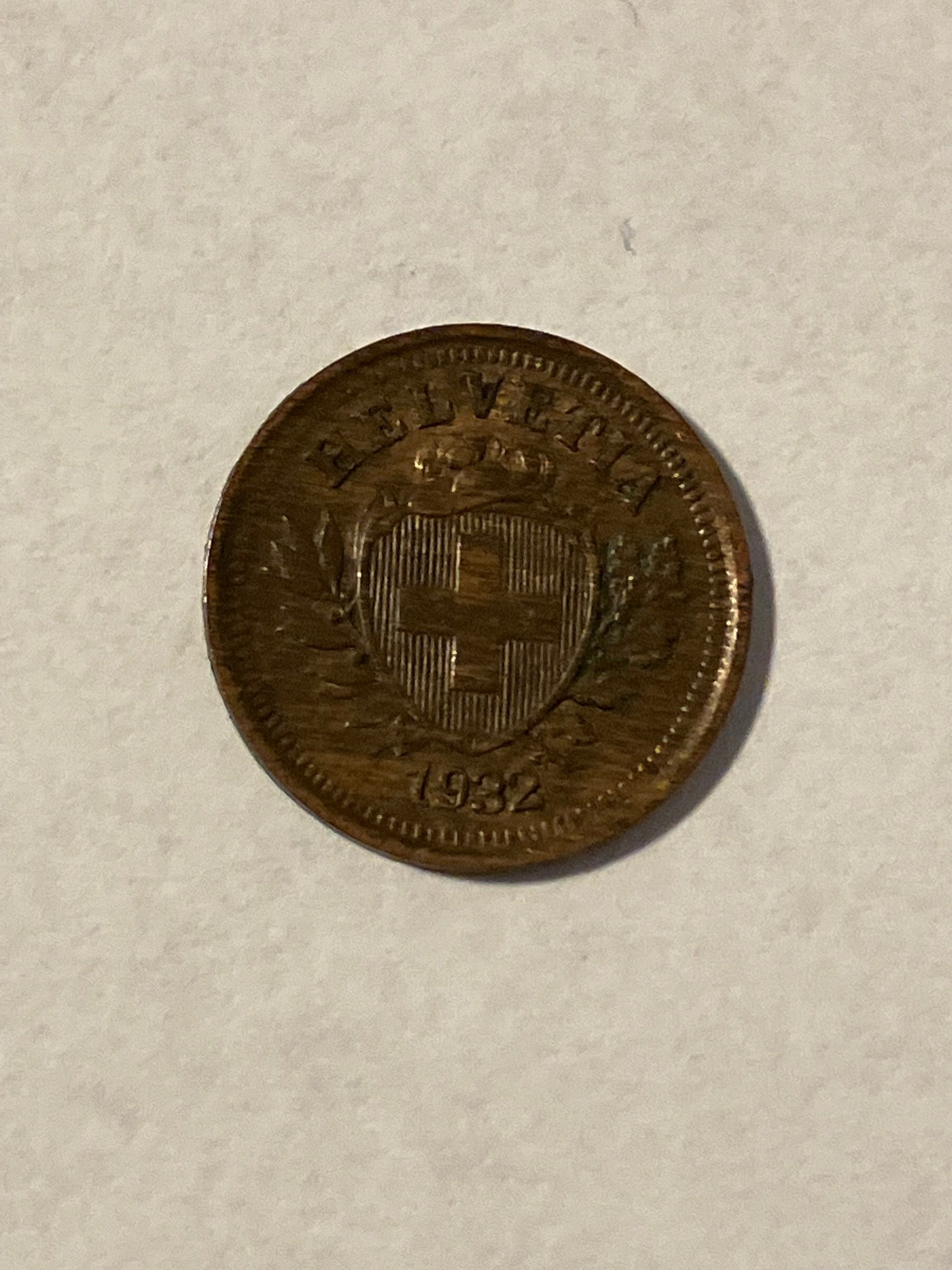 1 Rappen Switzerland 1932