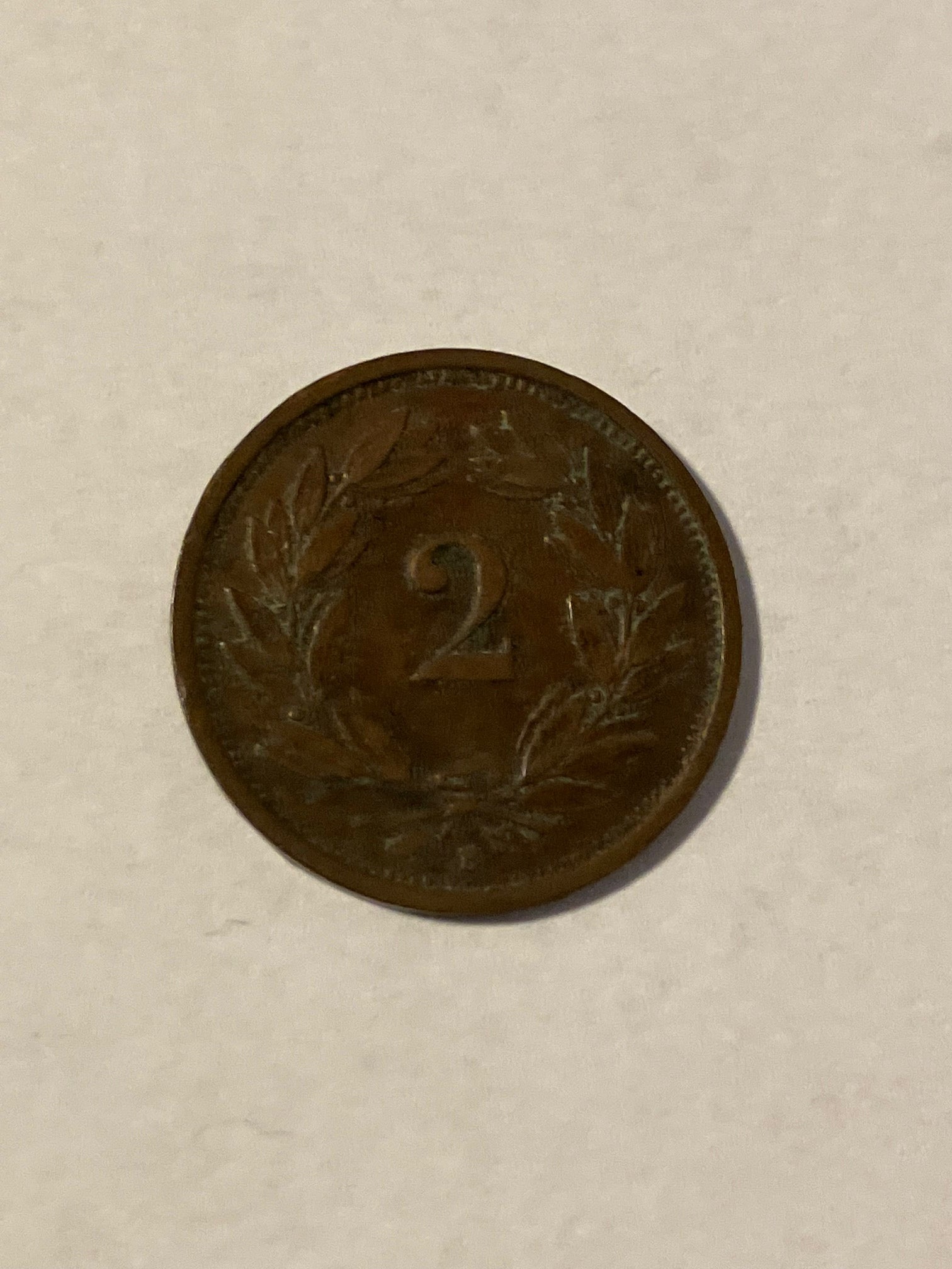 2 Rappen Switzerland 1919