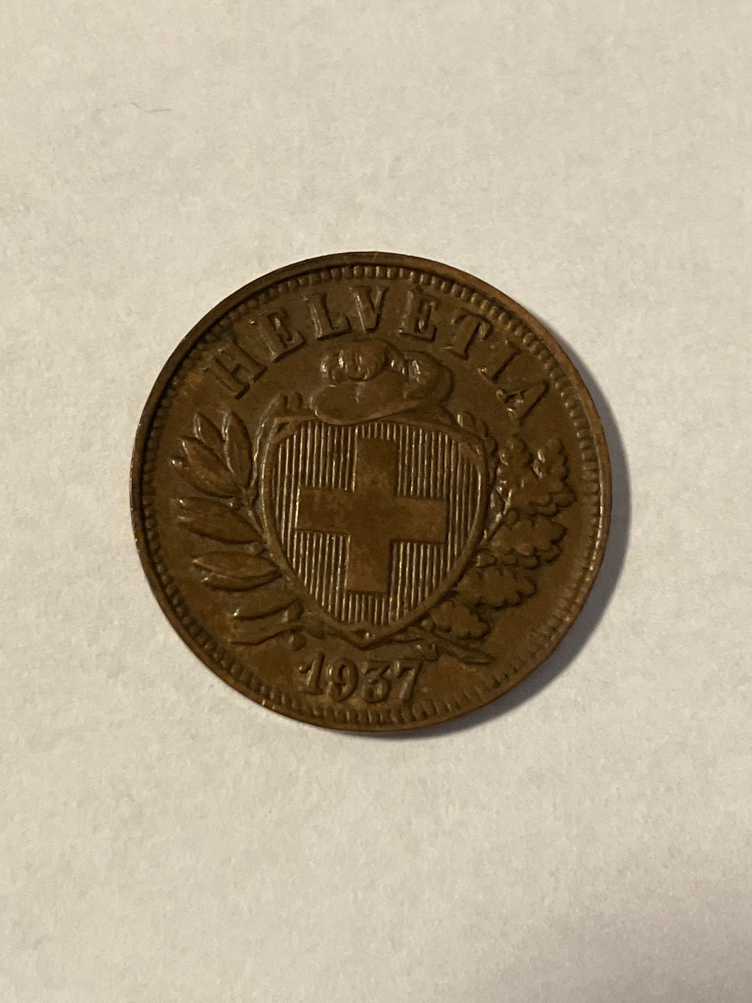 2 Rappen Switzerland 1937