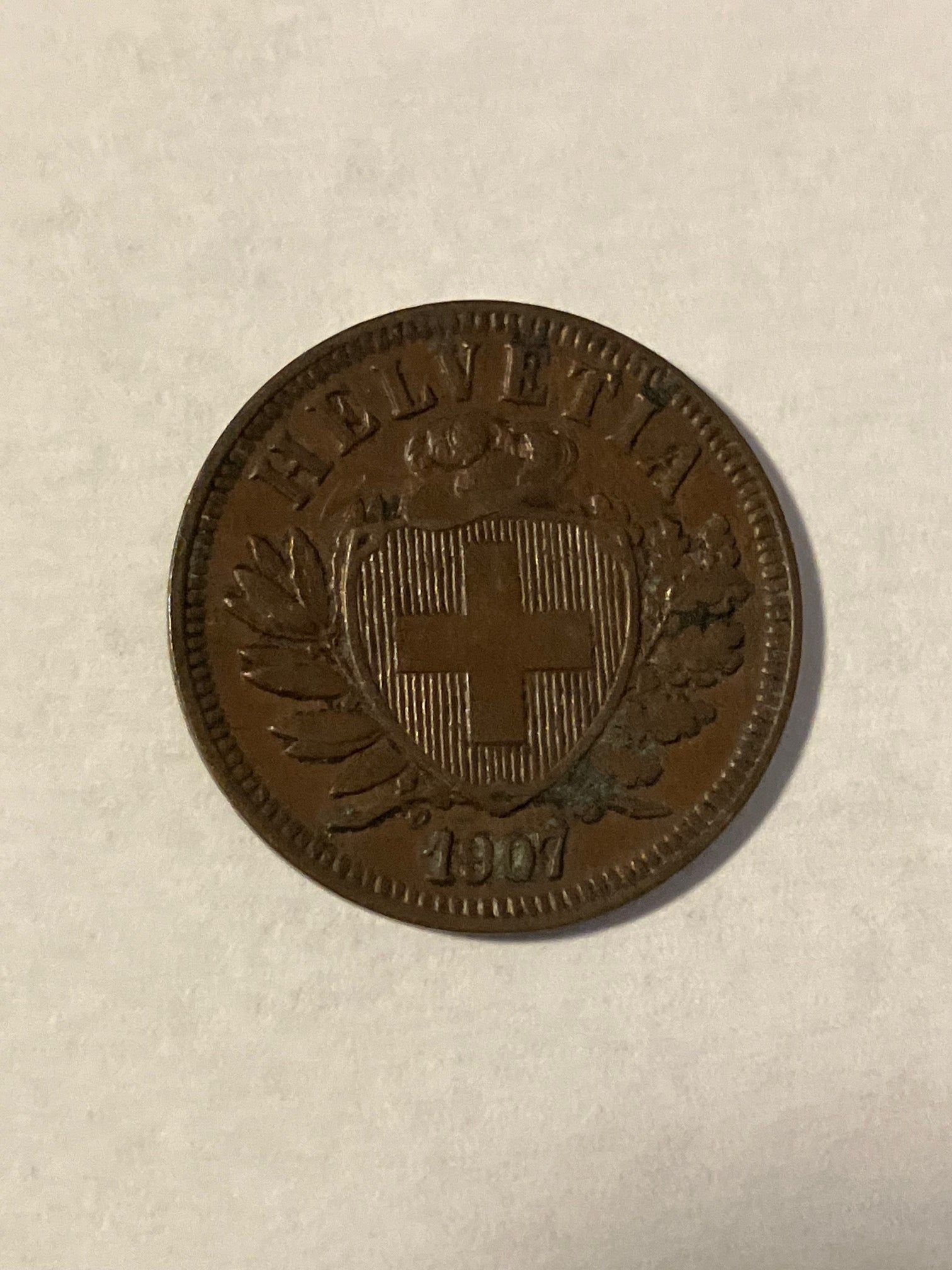 2 Rappen Switzerland 1907