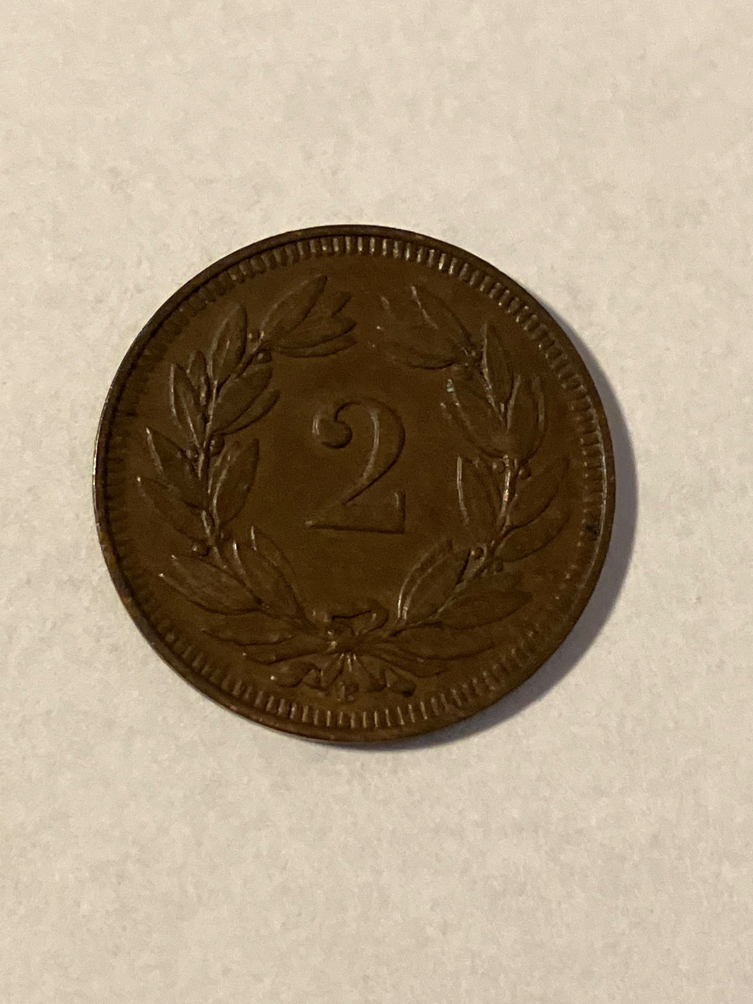 2 Rappen Switzerland 1914