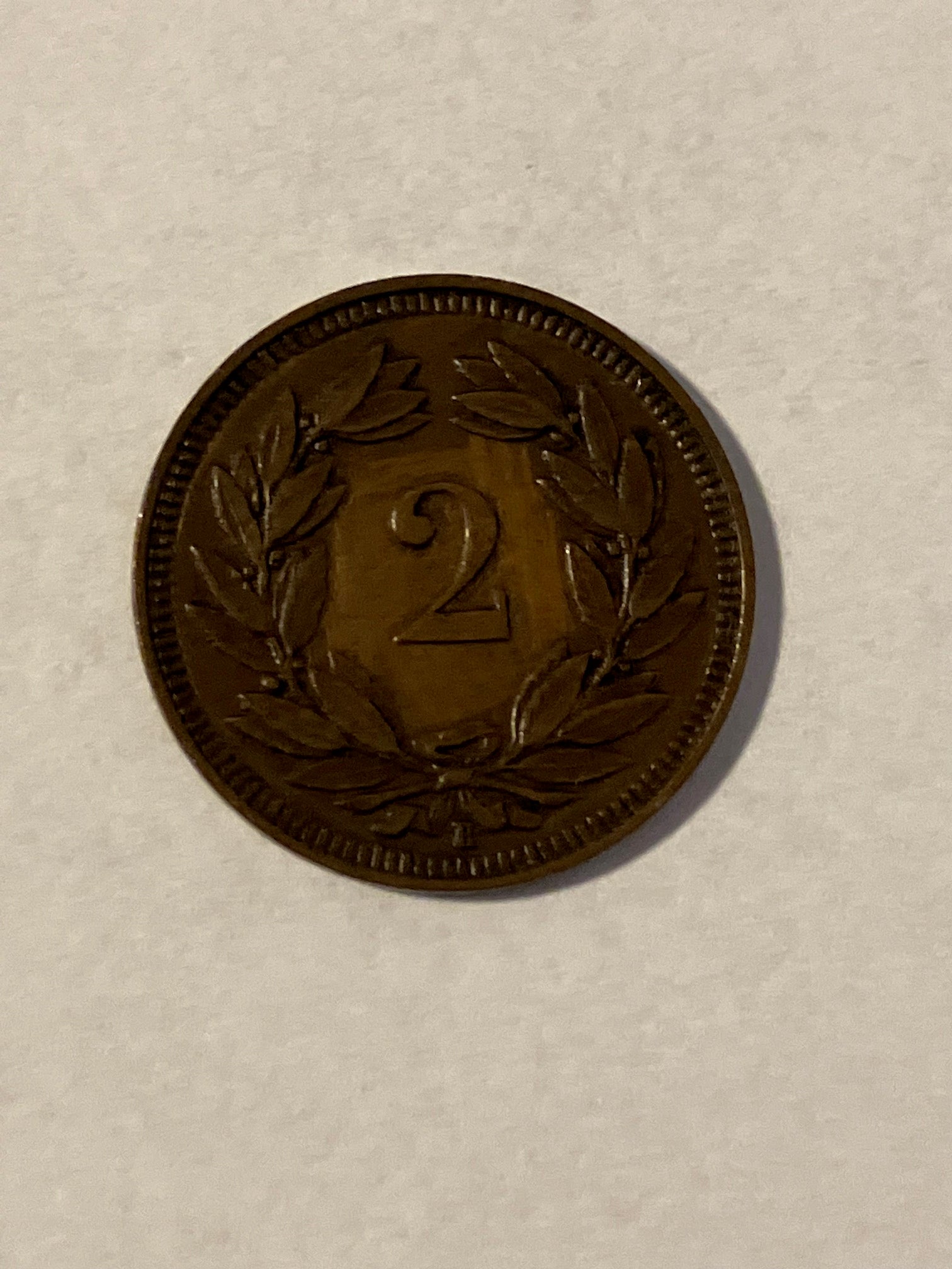 2 Rappen Switzerland 1915
