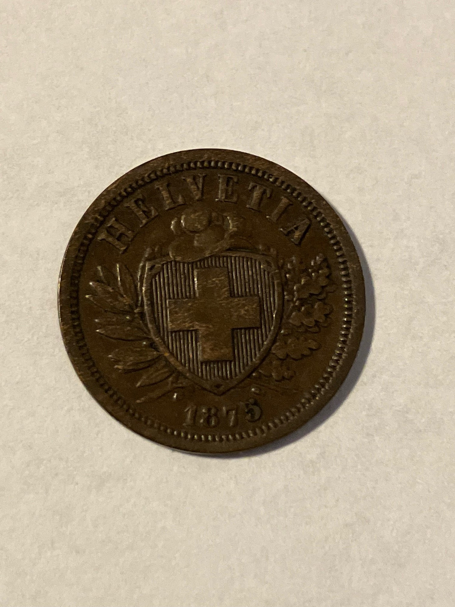 2 Rappen Switzerland 1875