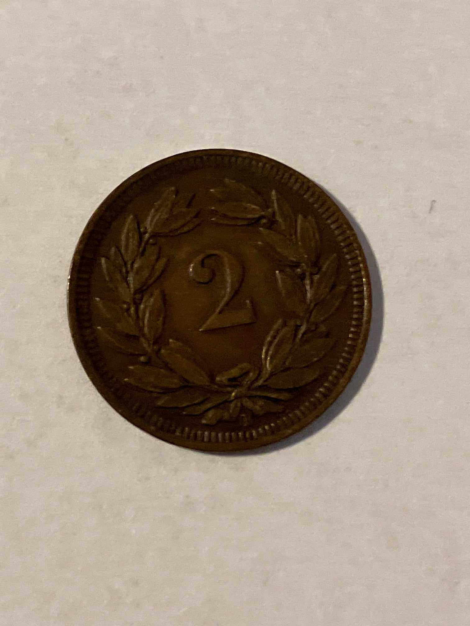 2 Rappen Switzerland 1909