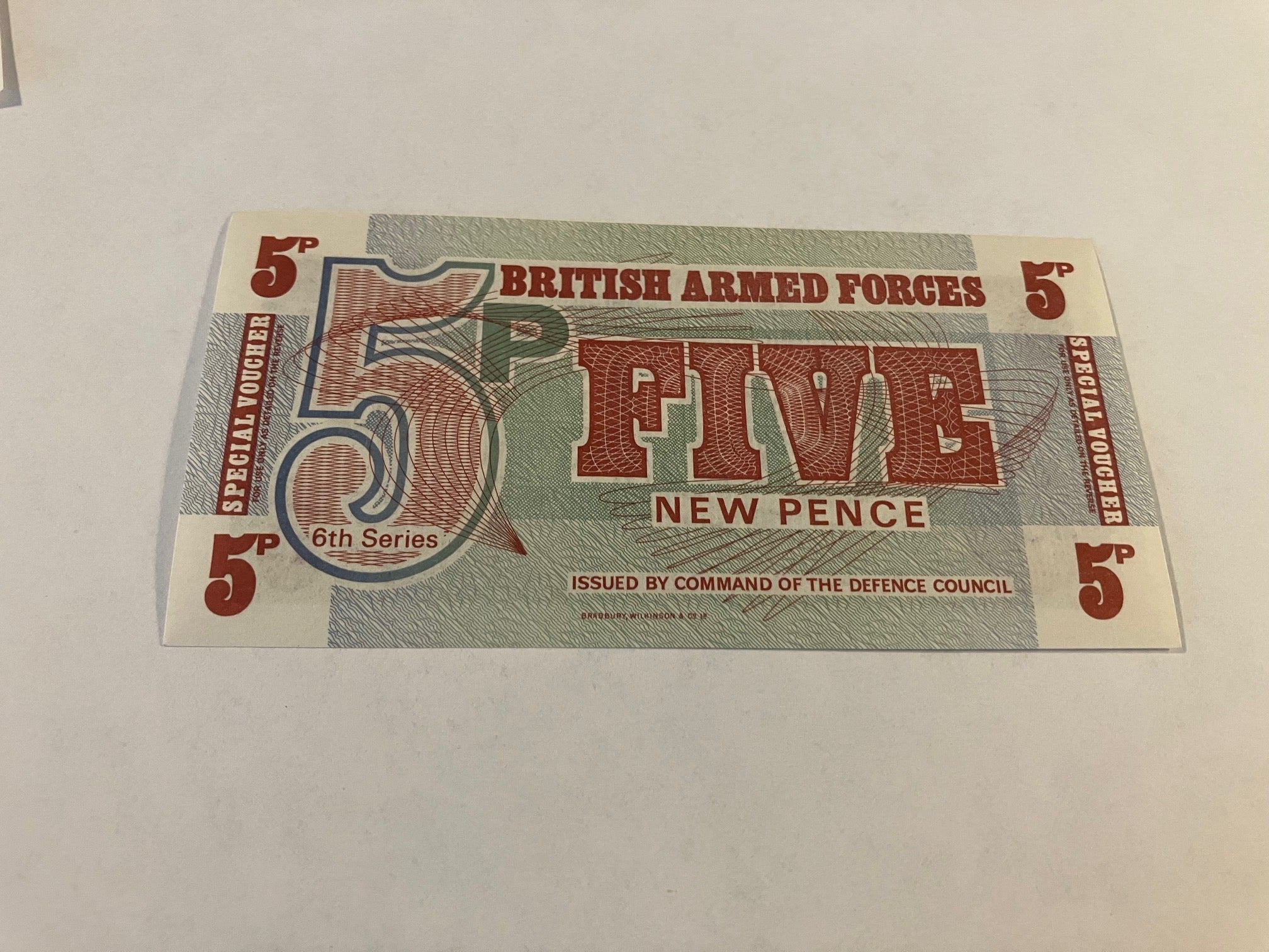 5 New Pence - British Armed Forces