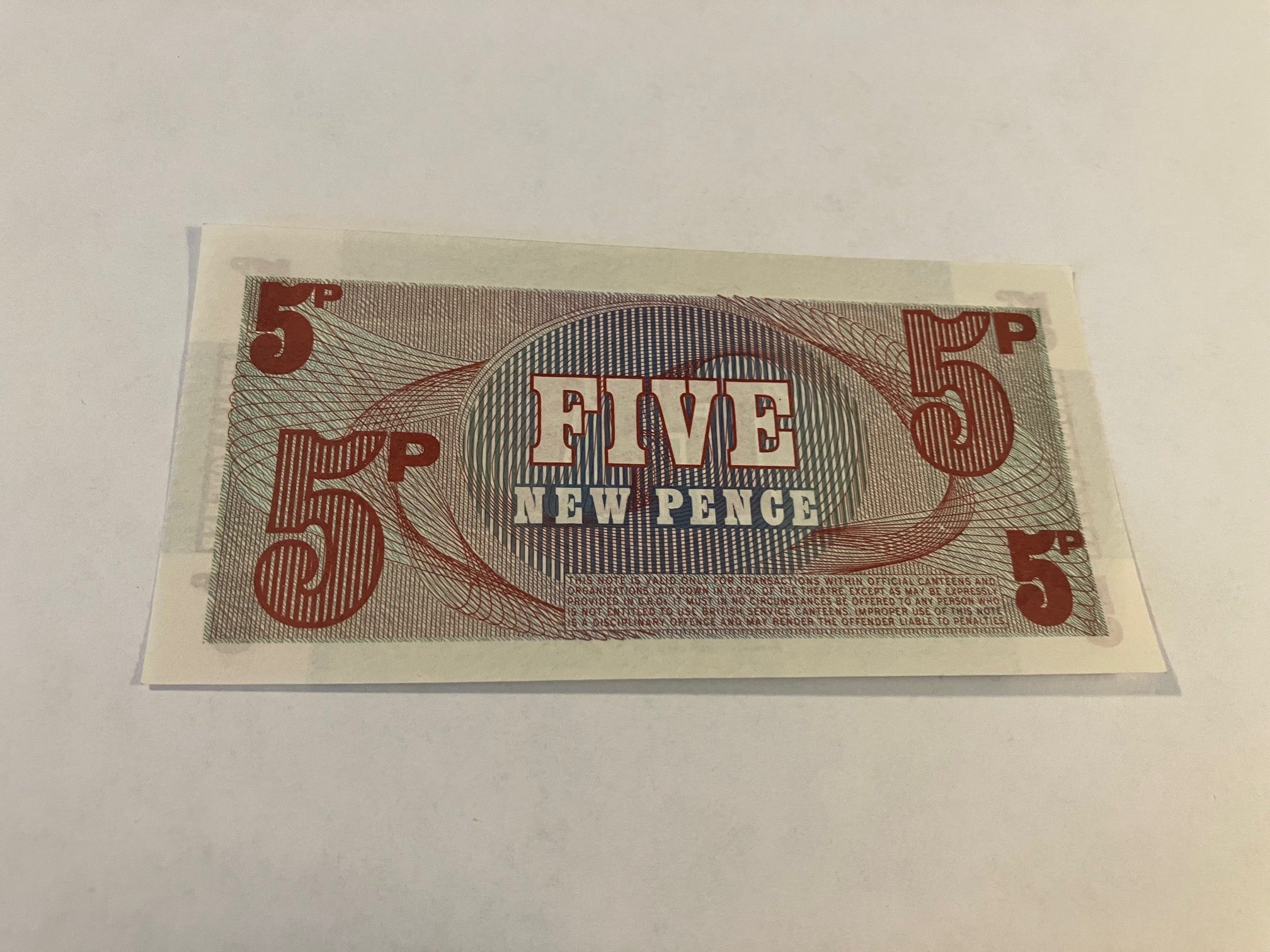 5 New Pence - British Armed Forces